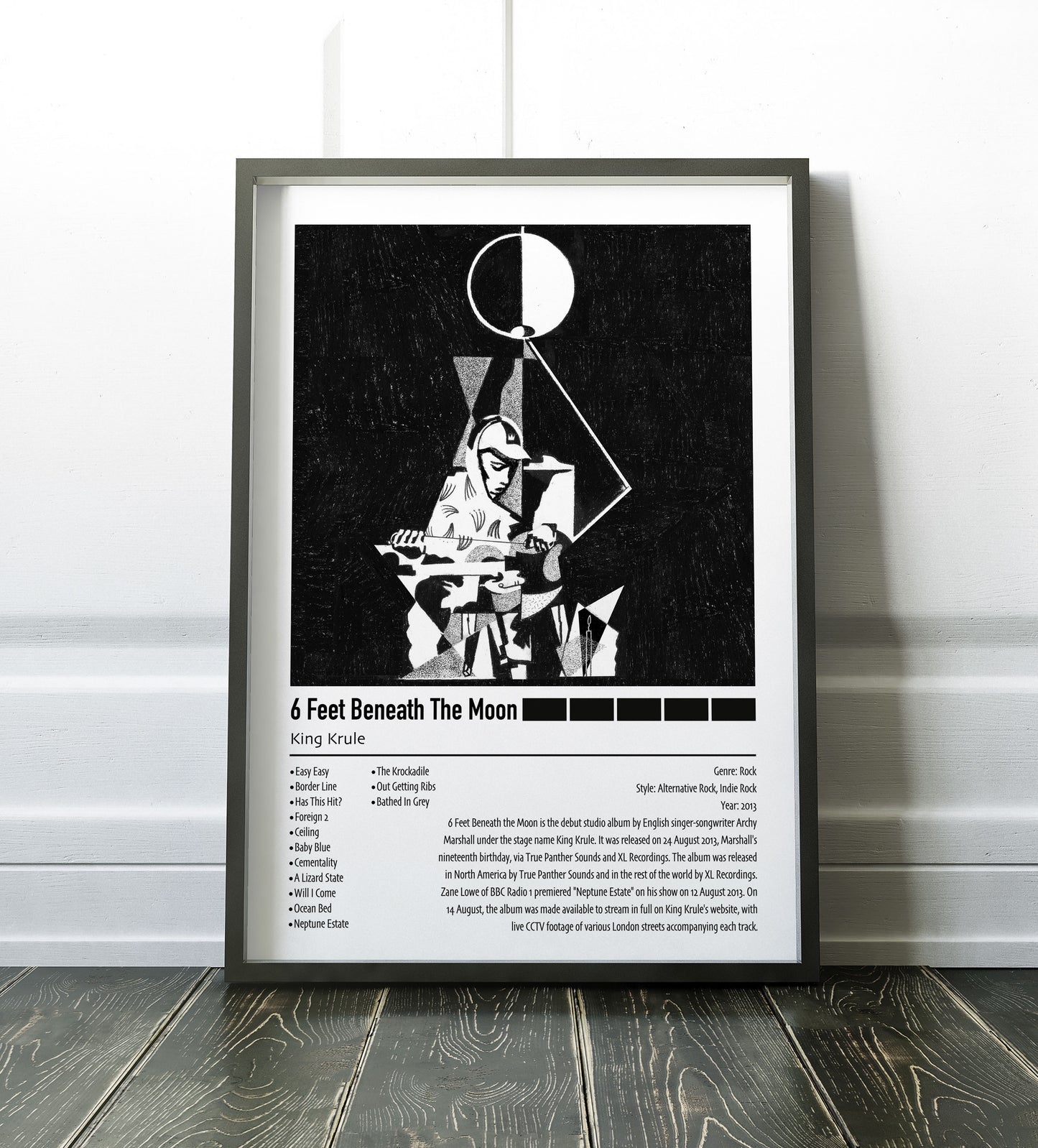 King Krule | 6 Feet Beneath The Moon | Custom Album Cover Poster Print