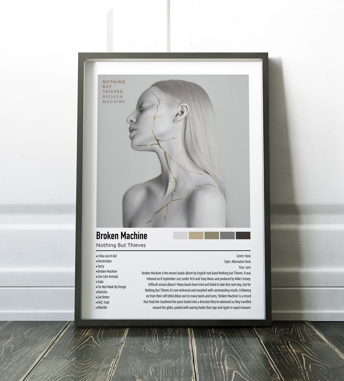Nothing But Thieves | Broken Machine | Custom Album Cover Poster Print