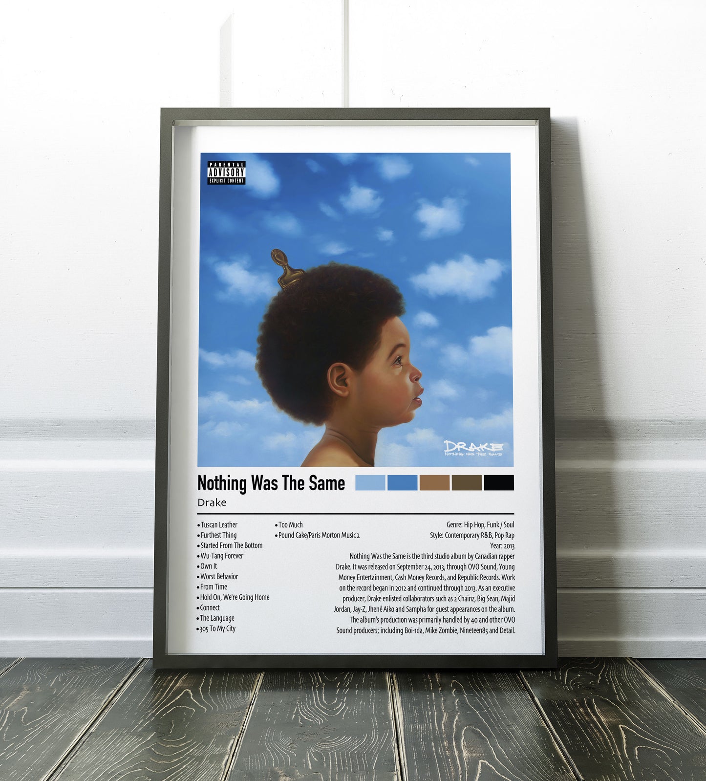 Drake | Nothing Was The Same | Custom Album Cover Poster Print