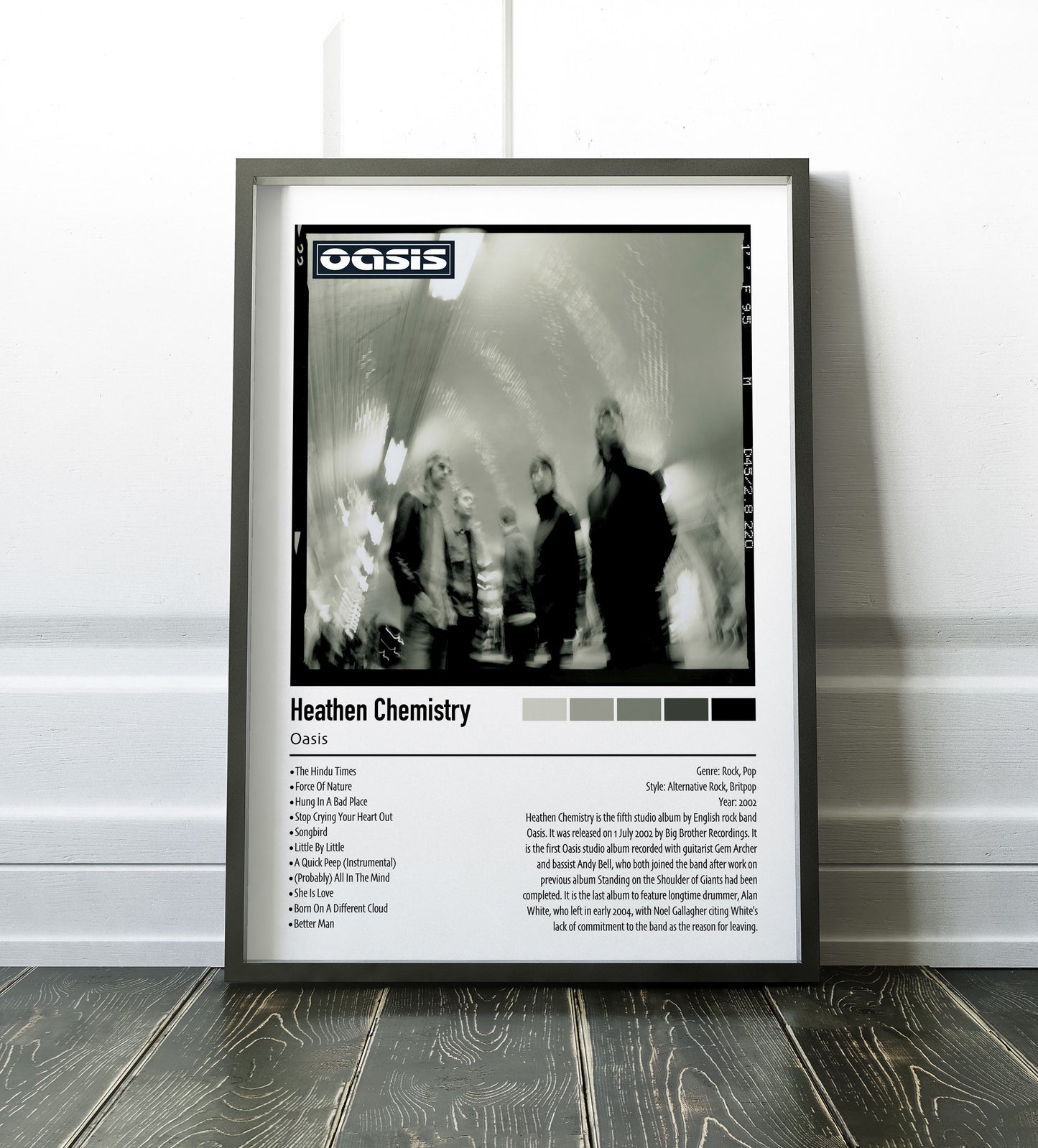 Oasis | Heathen Chemistry | Custom Album Cover Poster Print