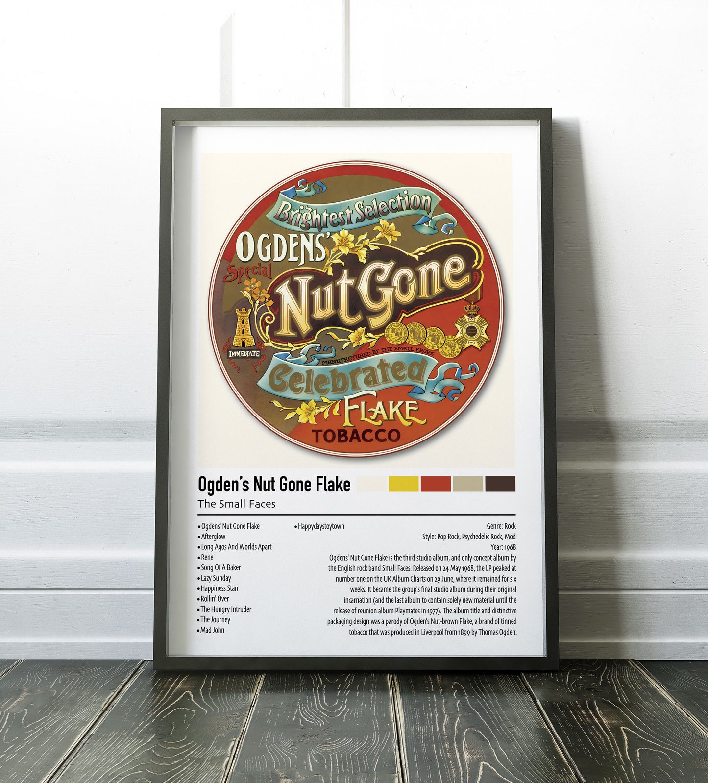 The Small Faces | Ogden's Nut Gone Flake | Custom Album Cover Poster Print