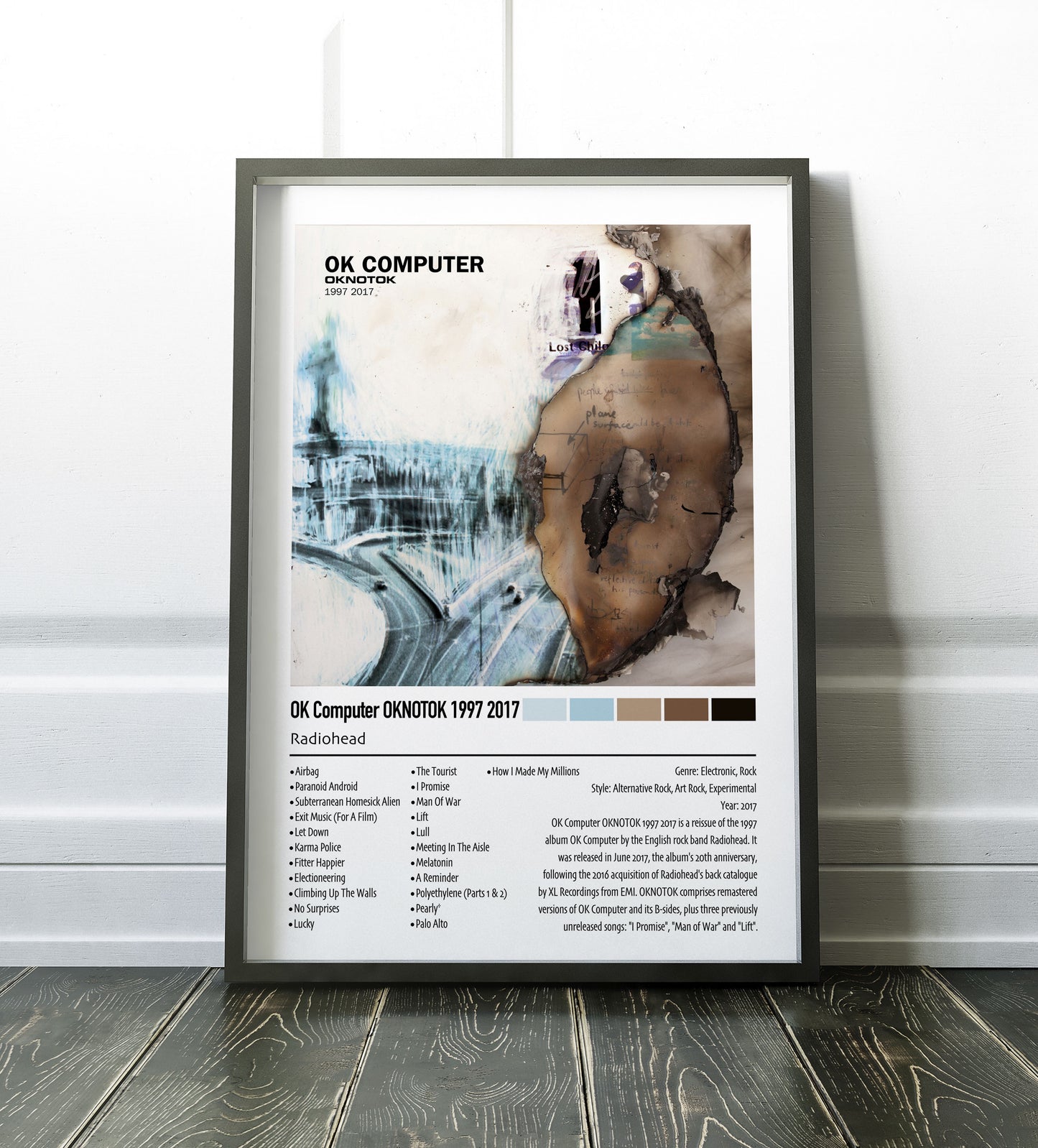 Radiohead | OK Computer OKNOTOK 1997 2017 | Custom Album Cover Poster Print