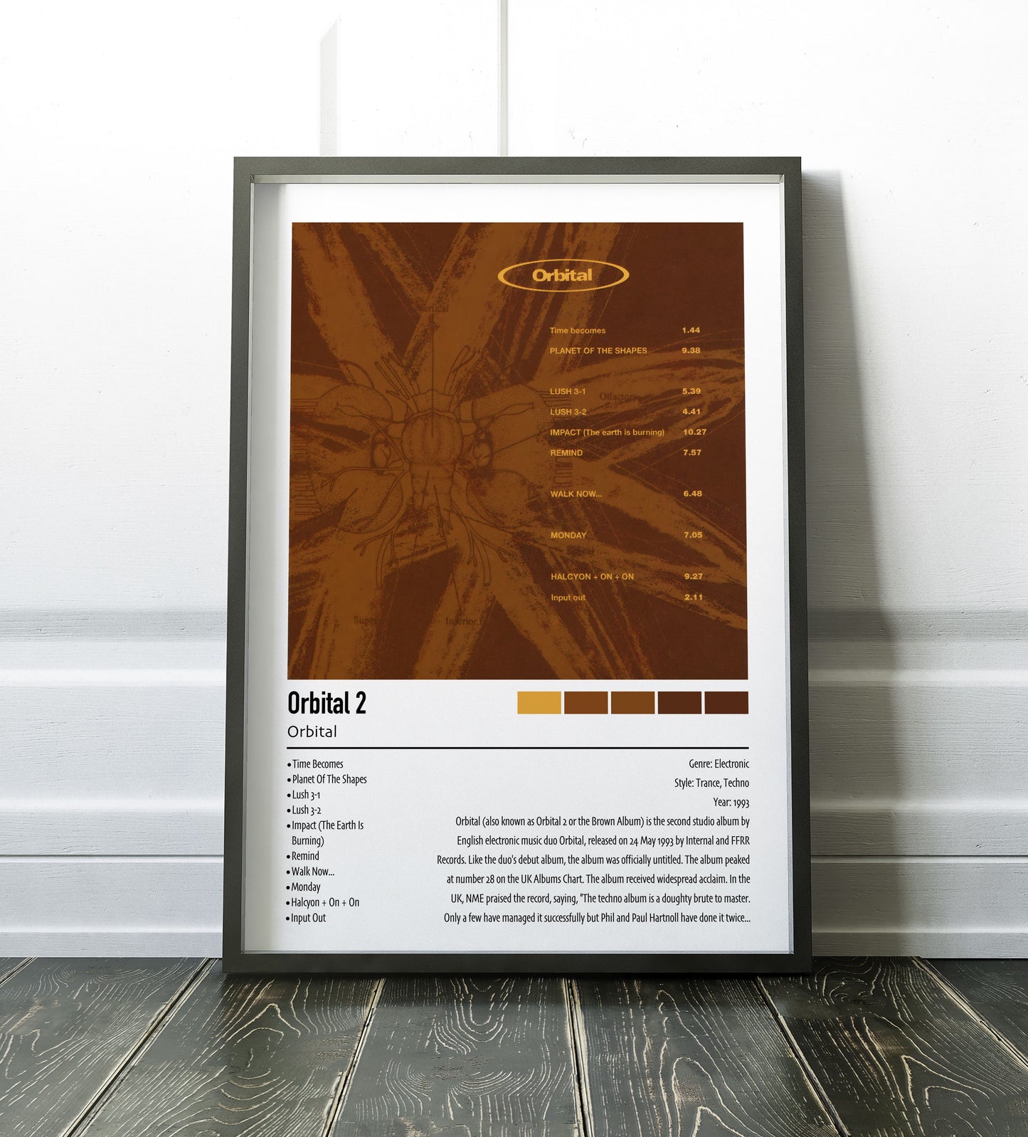 Orbital | Orbital 2 | Custom Album Cover Poster Print