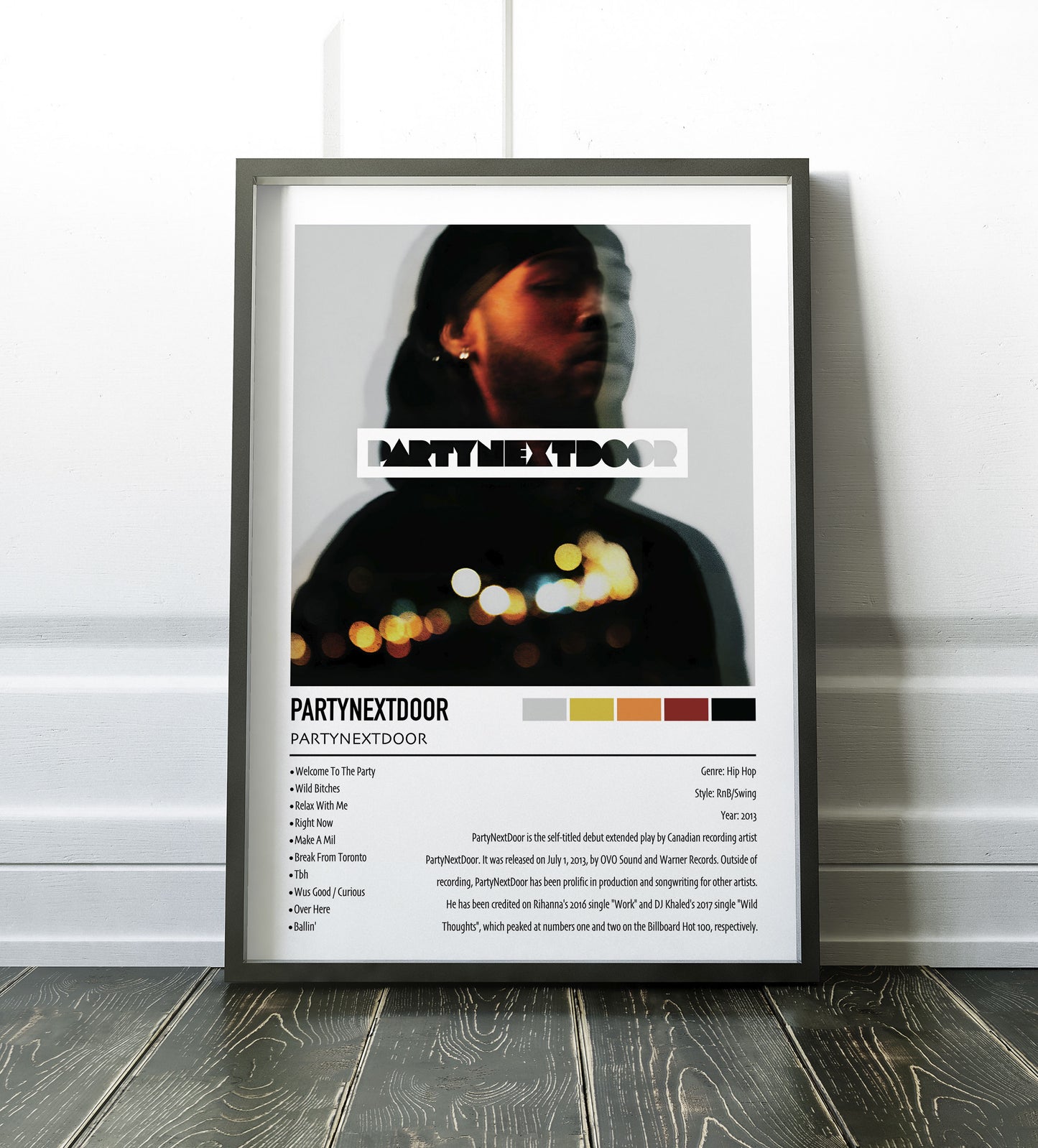 PARTYNEXTDOOR | PARTYNEXTDOOR | Custom Album Cover Poster Print