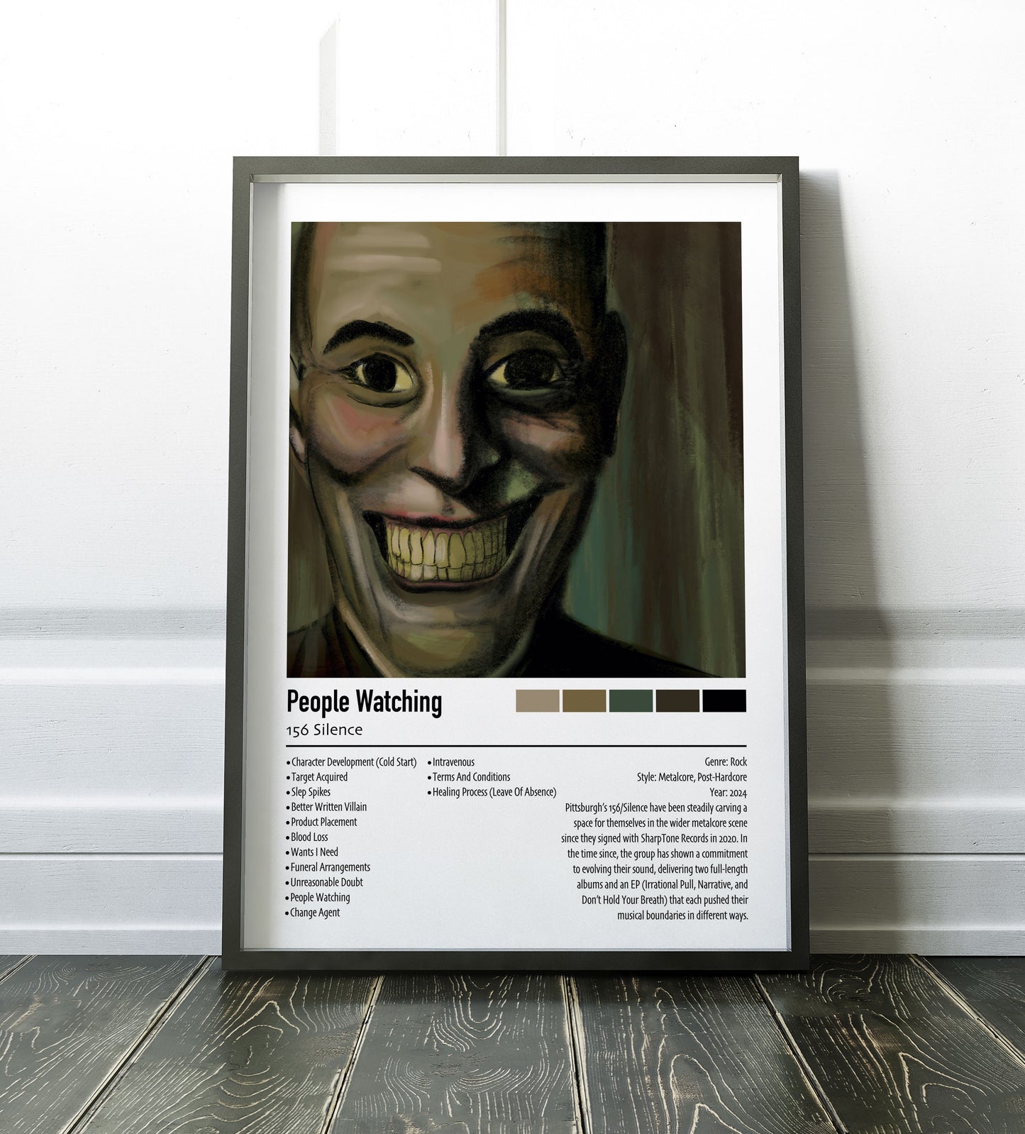 156 Silence | People Watching | Custom Album Cover Poster Print