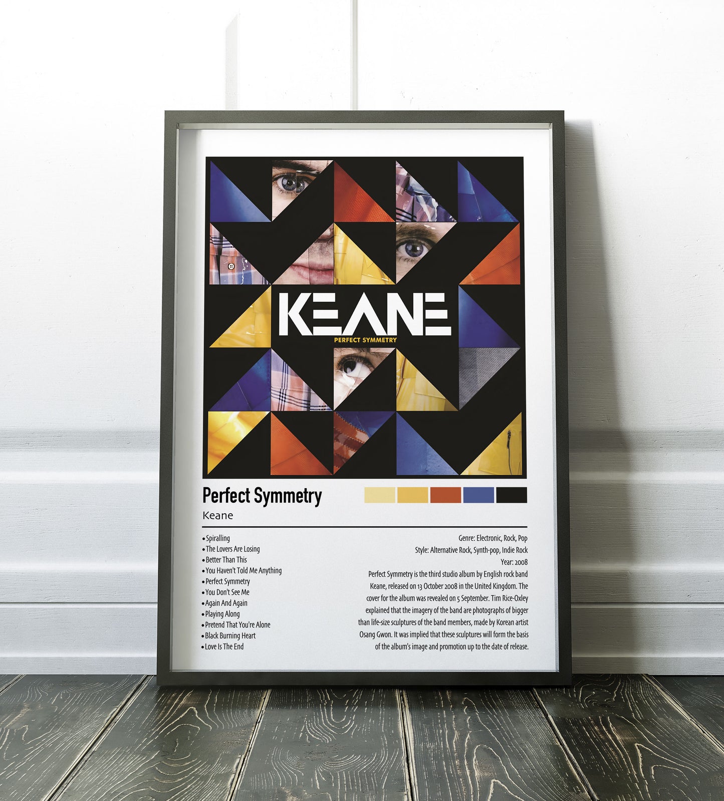 Keane | Perfect Symmetry | Custom Album Cover Poster Print