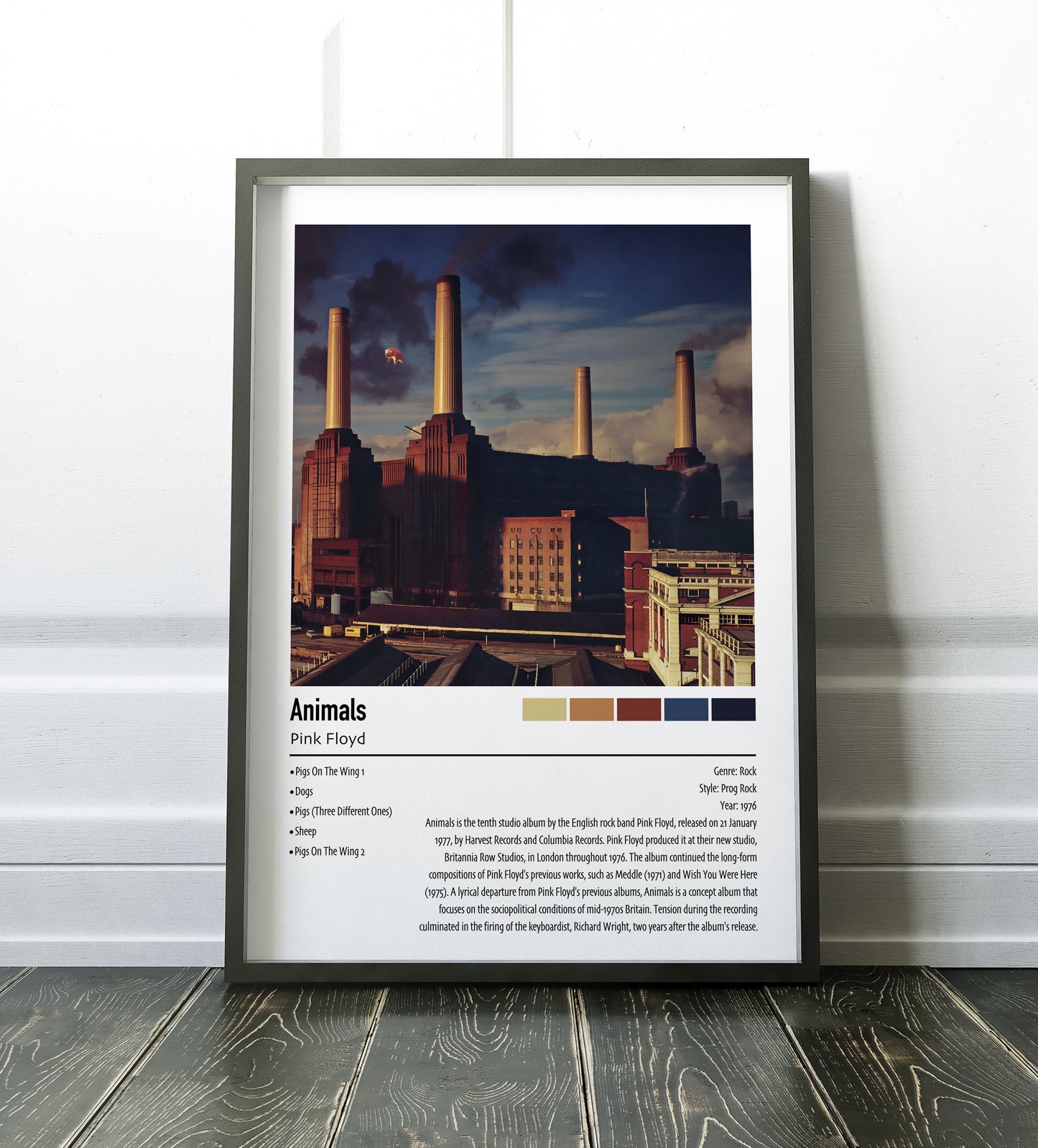Pink Floyd | Animals | Custom Album Cover Poster Print