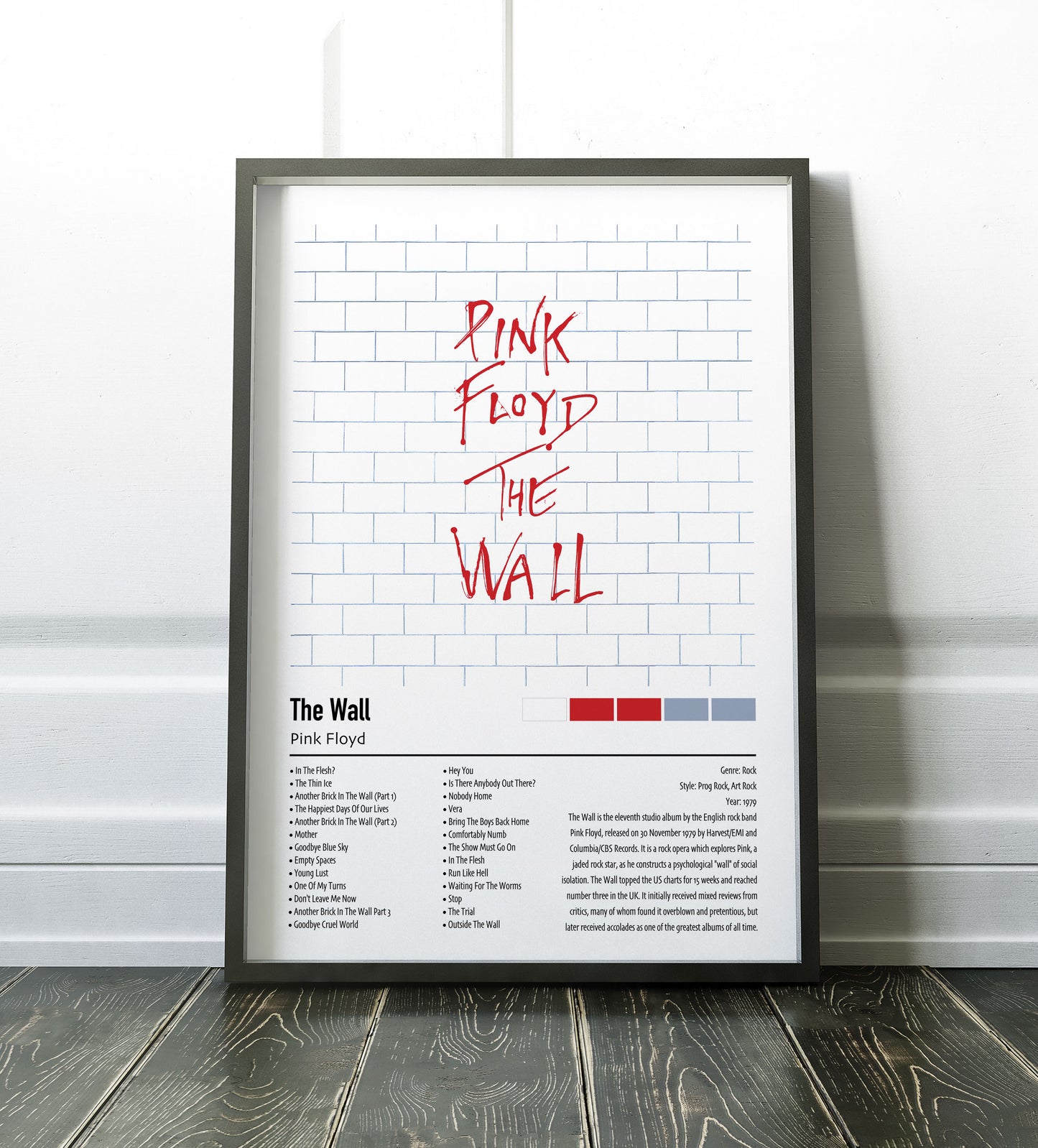Pink Floyd | The Wall | Custom Album Cover Poster Print