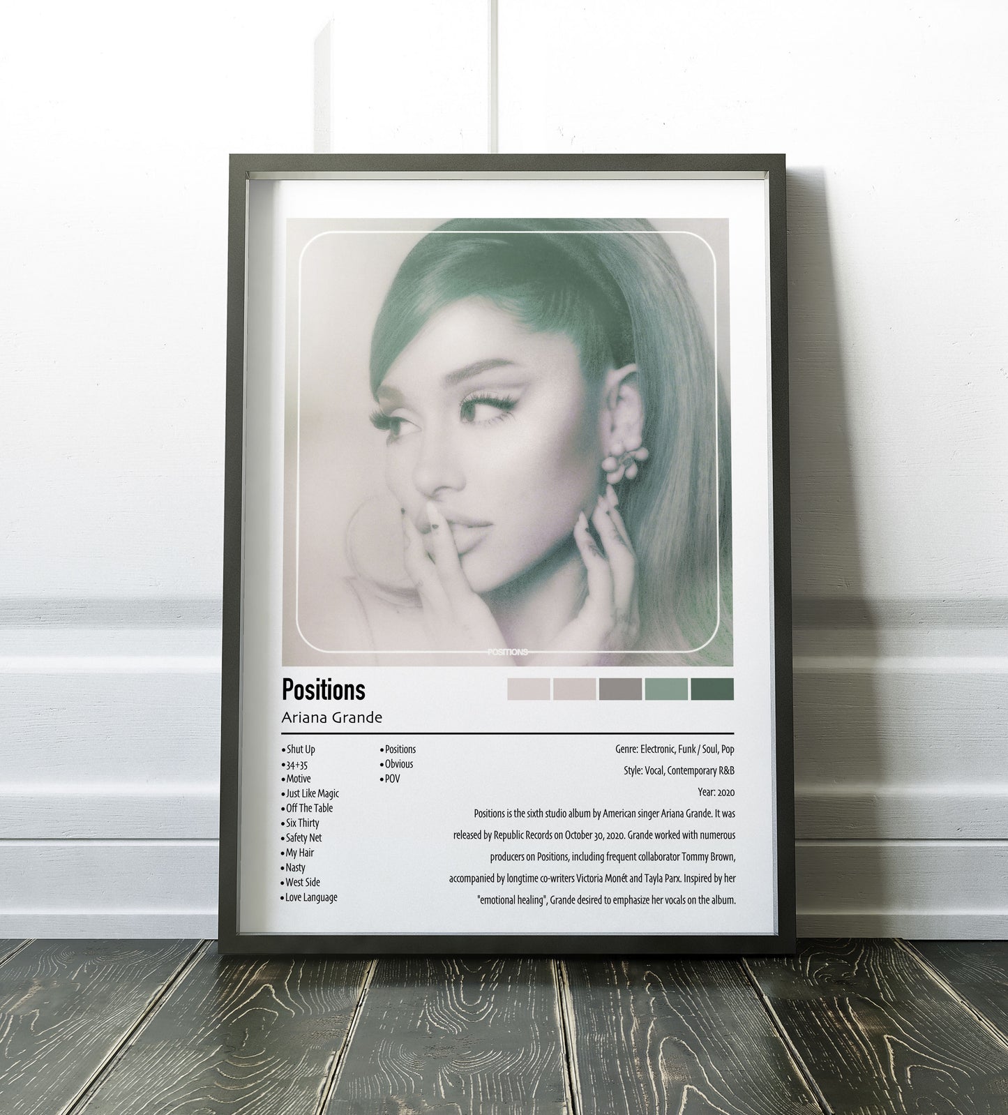 Ariana Grande | Positions | Custom Album Cover Poster Print