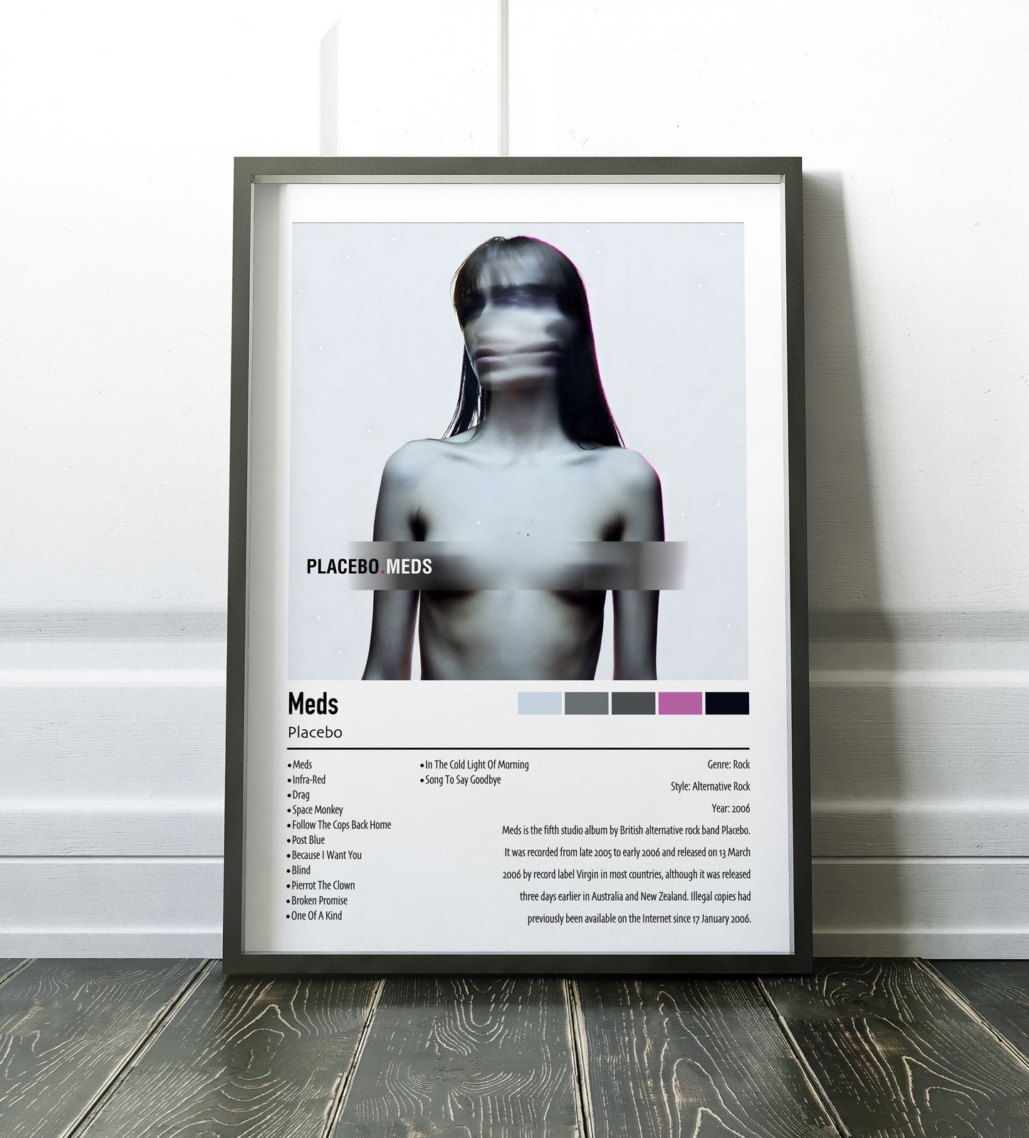 Placebo | Meds | Custom Album Cover Poster Print