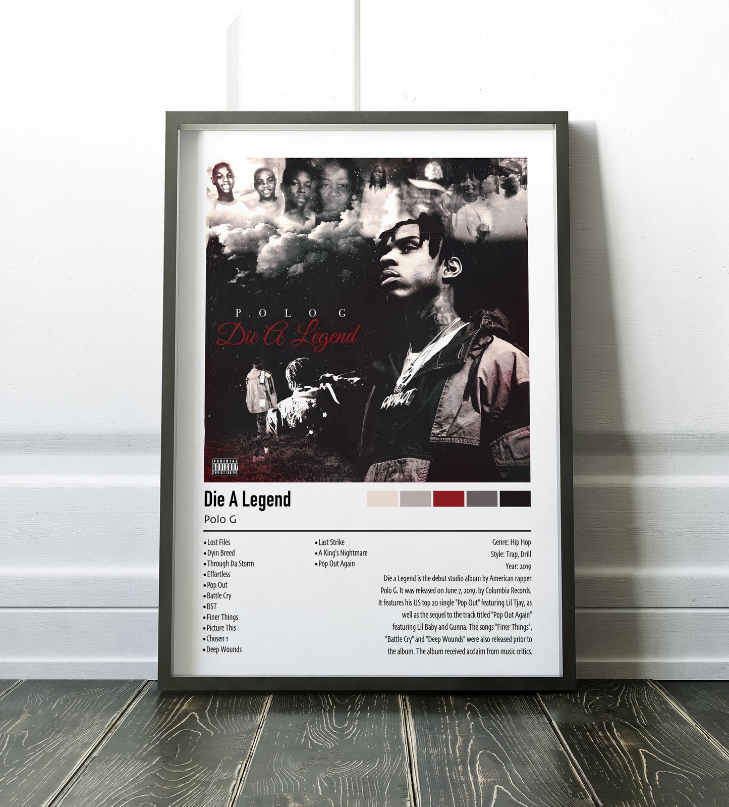 Polo G | Die A Legend | Custom Album Cover Poster Print