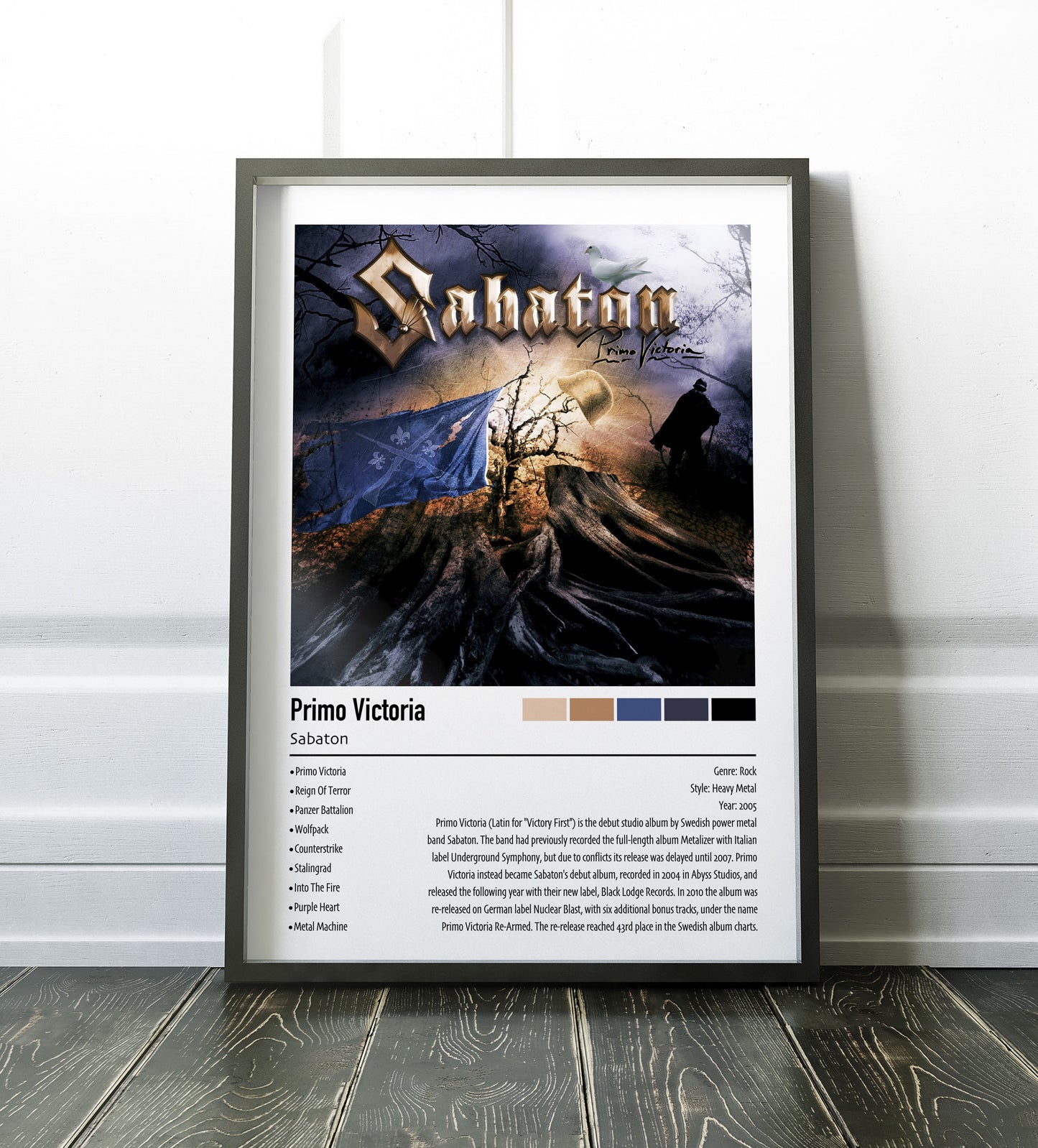 Sabaton | Primo Victoria | Custom Album Cover Poster Print
