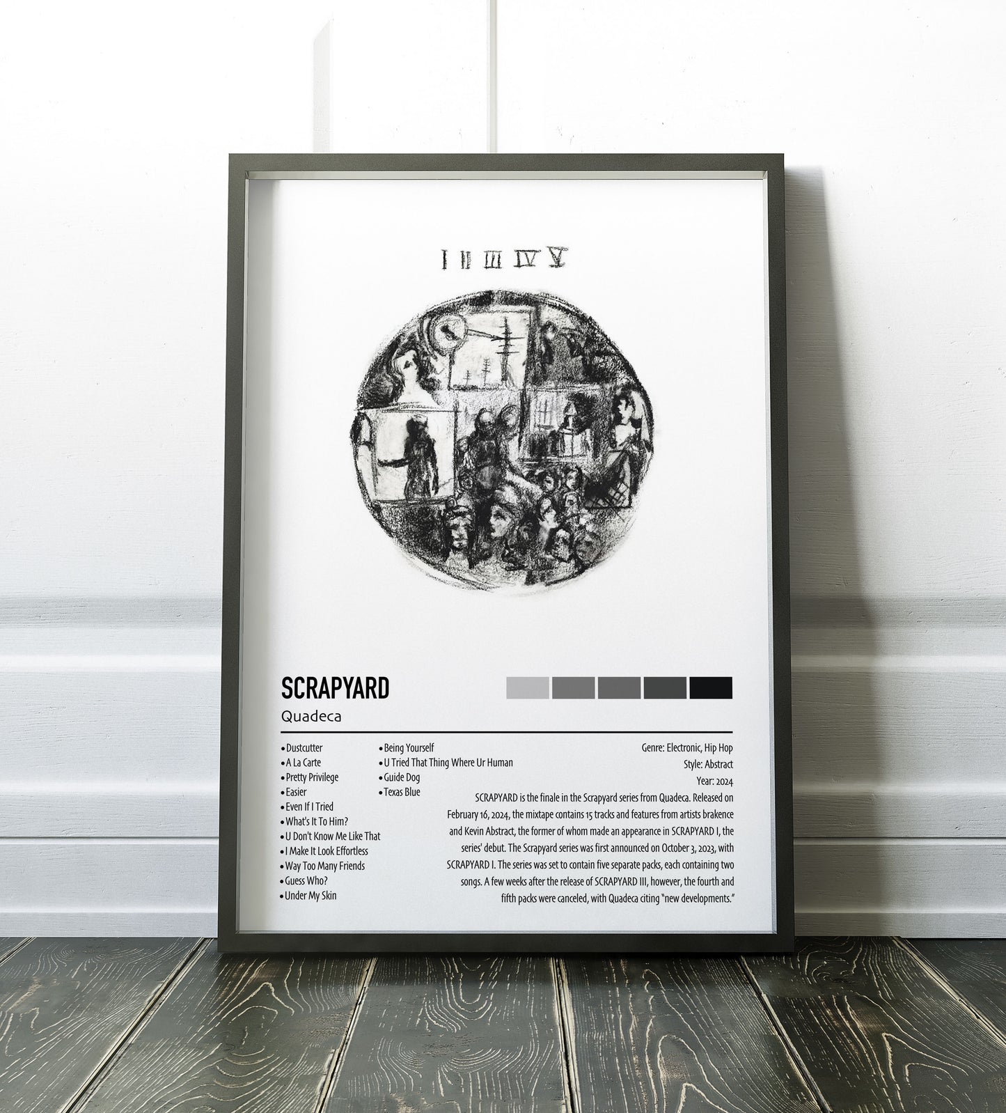 Quadeca | SCRAPYARD | Custom Album Cover Poster Print