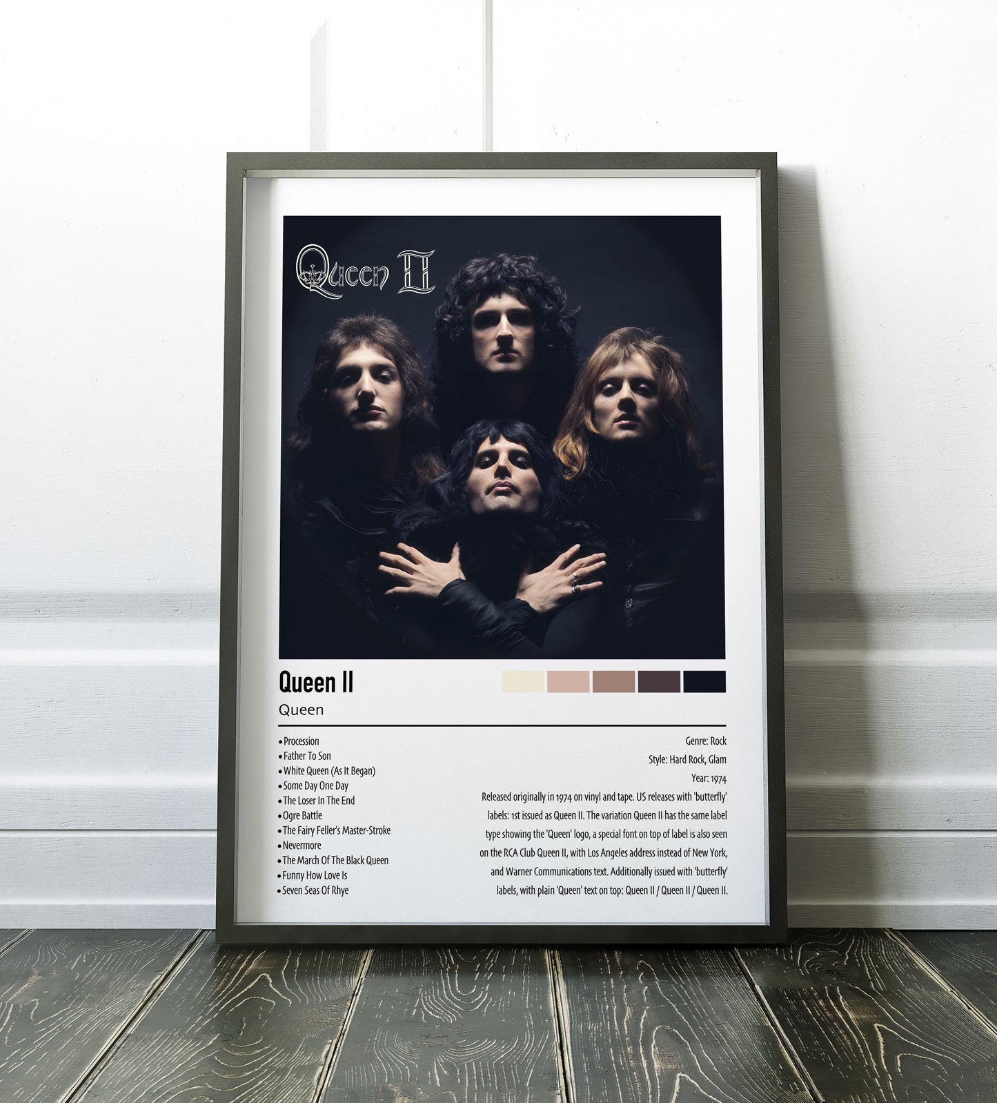 Queen | Queen Il | Custom Album Cover Poster Print