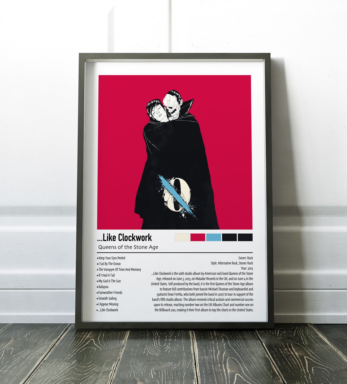 Queens of the Stone Age | ...Like Clockwork | Custom Album Cover Poster Print
