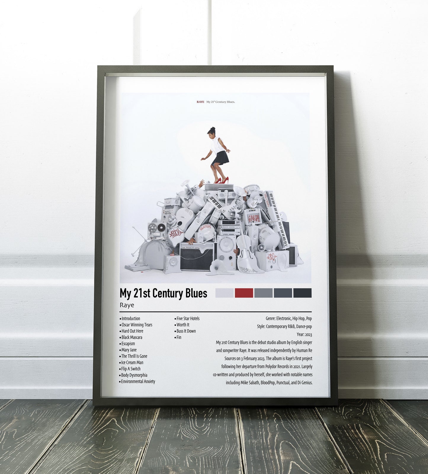 Raye | My 21st Century Blues | Custom Album Cover Poster Print