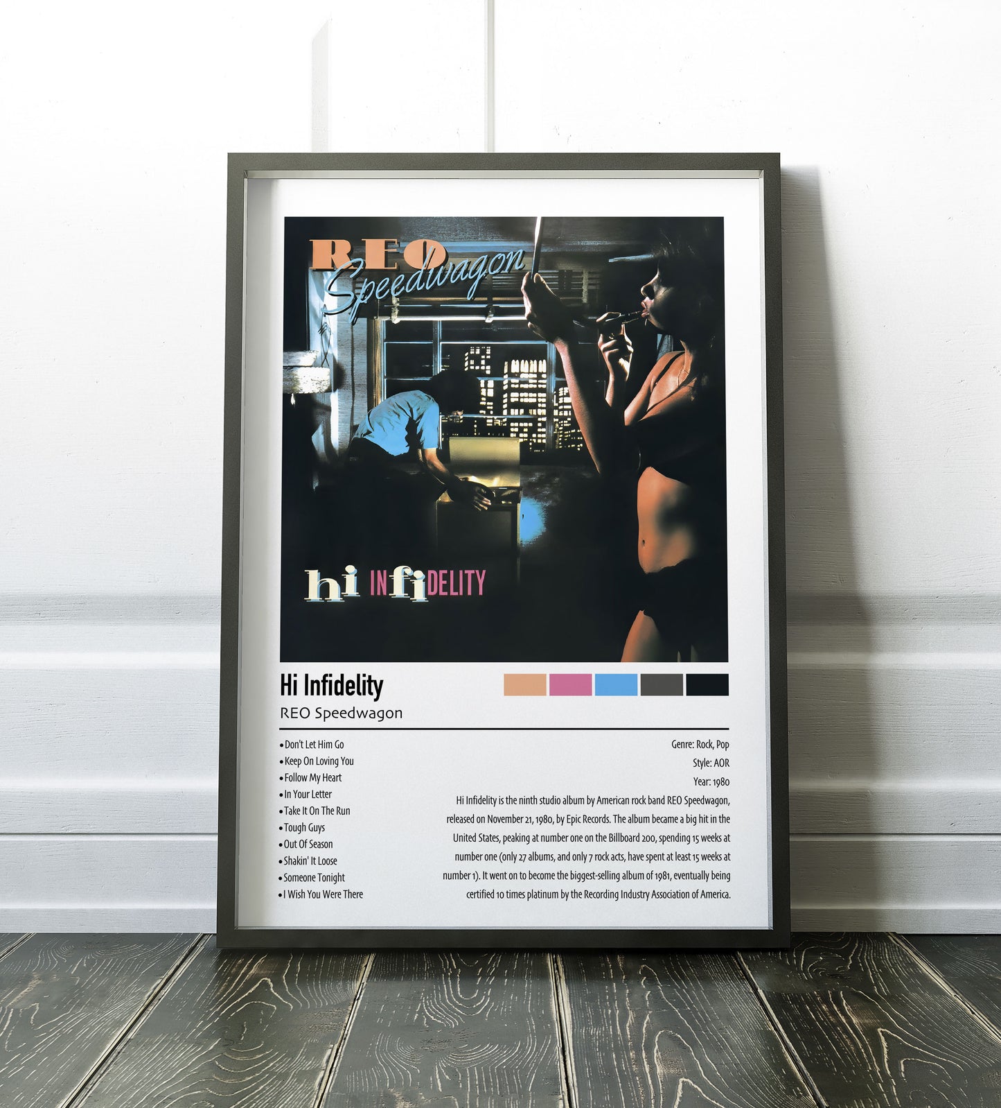 REO Speedwagon | Hi Fidelity | Custom Album Cover Poster Print