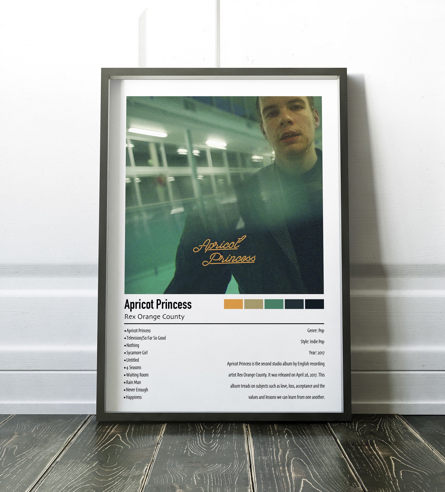 Rex Orange County | Apricot Princess | Custom Album Cover Poster Print