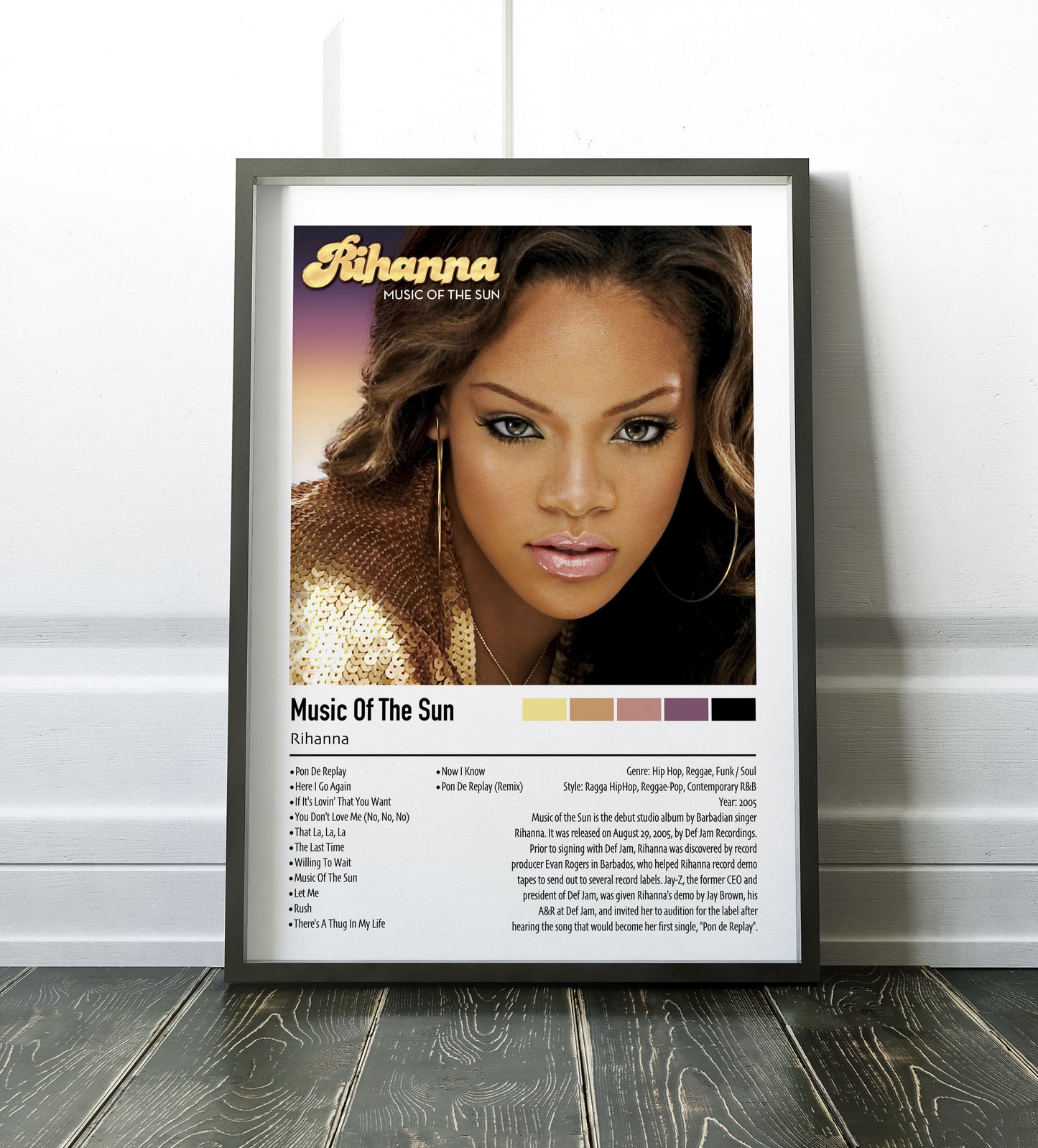 Rihanna | Music Of The Sun | Custom Album Cover Poster Print