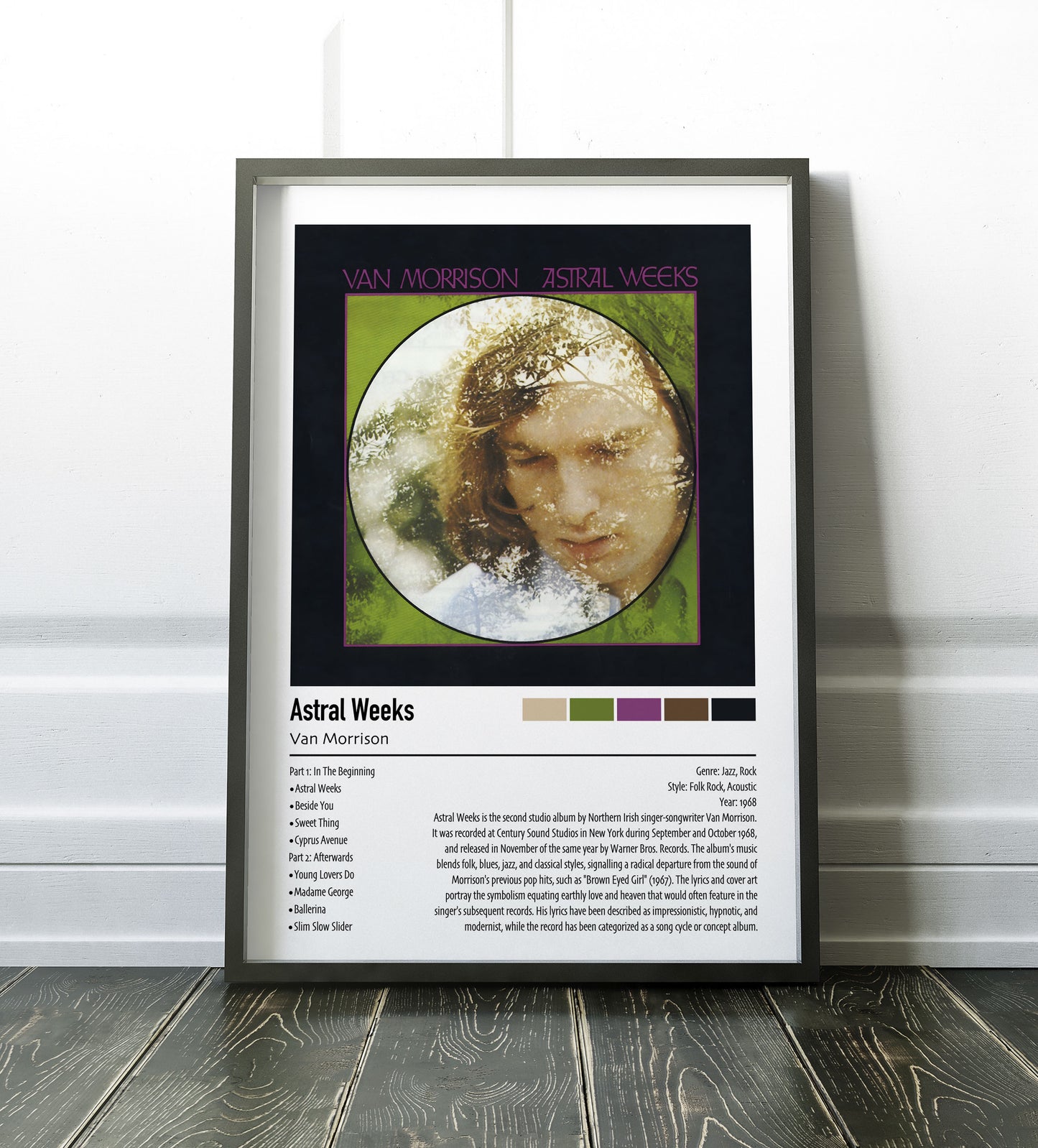 Van Morrison | Astral Weeks | Custom Album Cover Poster Print
