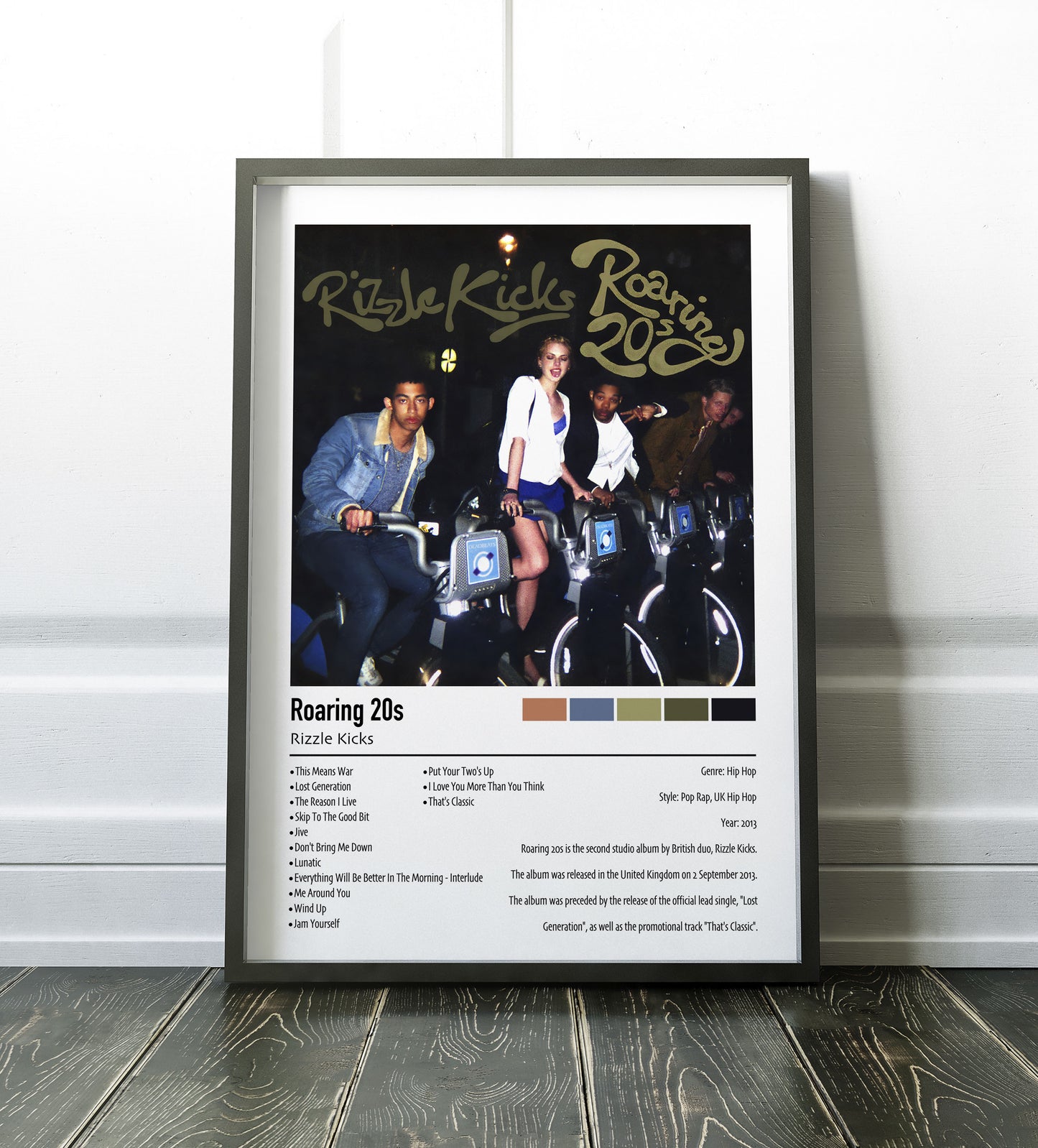 Rizzle Kicks | Roaring 20s| Custom Album Cover Poster Print