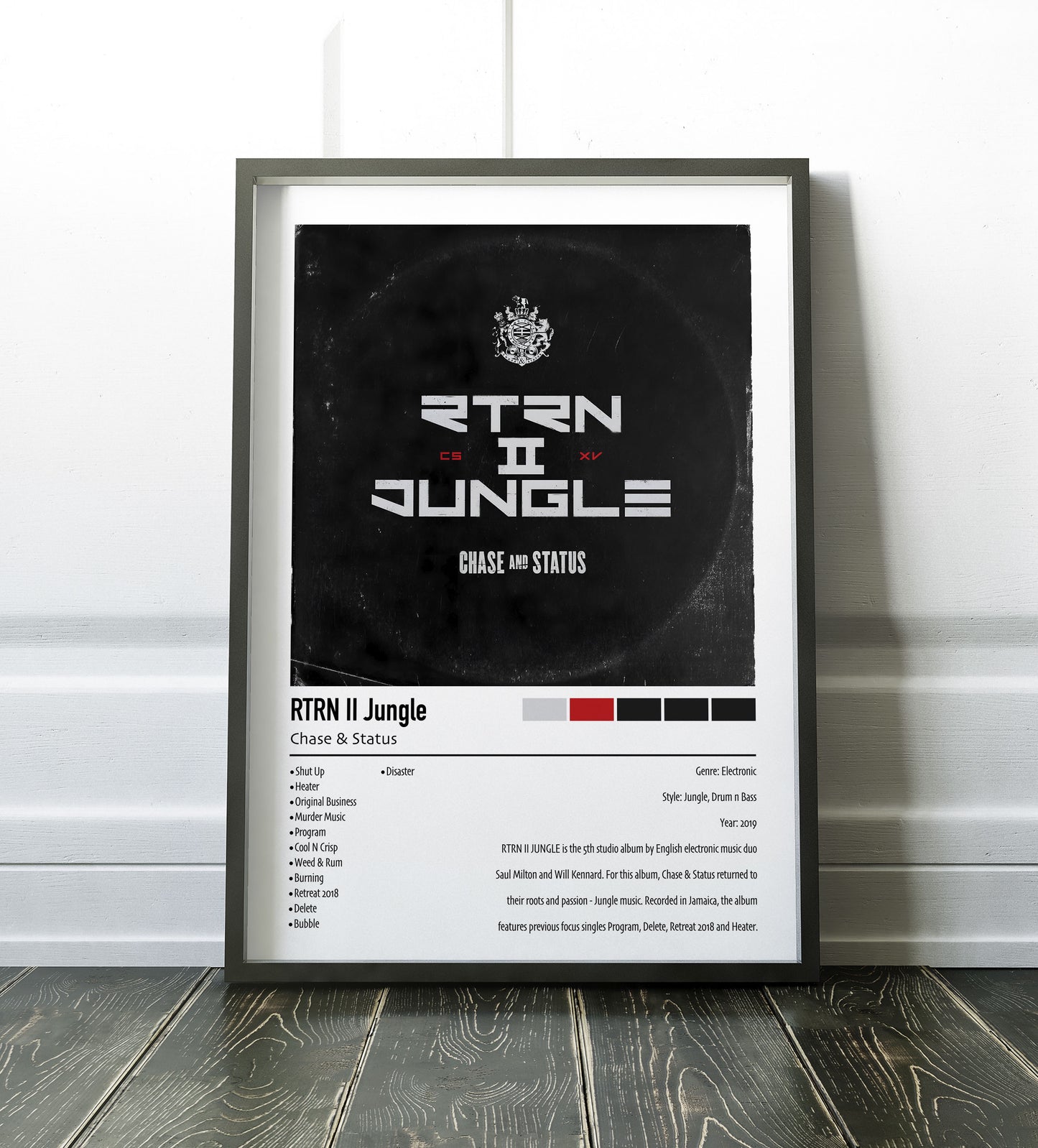 Chase & Status | RTRN Il Jungle | Custom Album Cover Poster Print