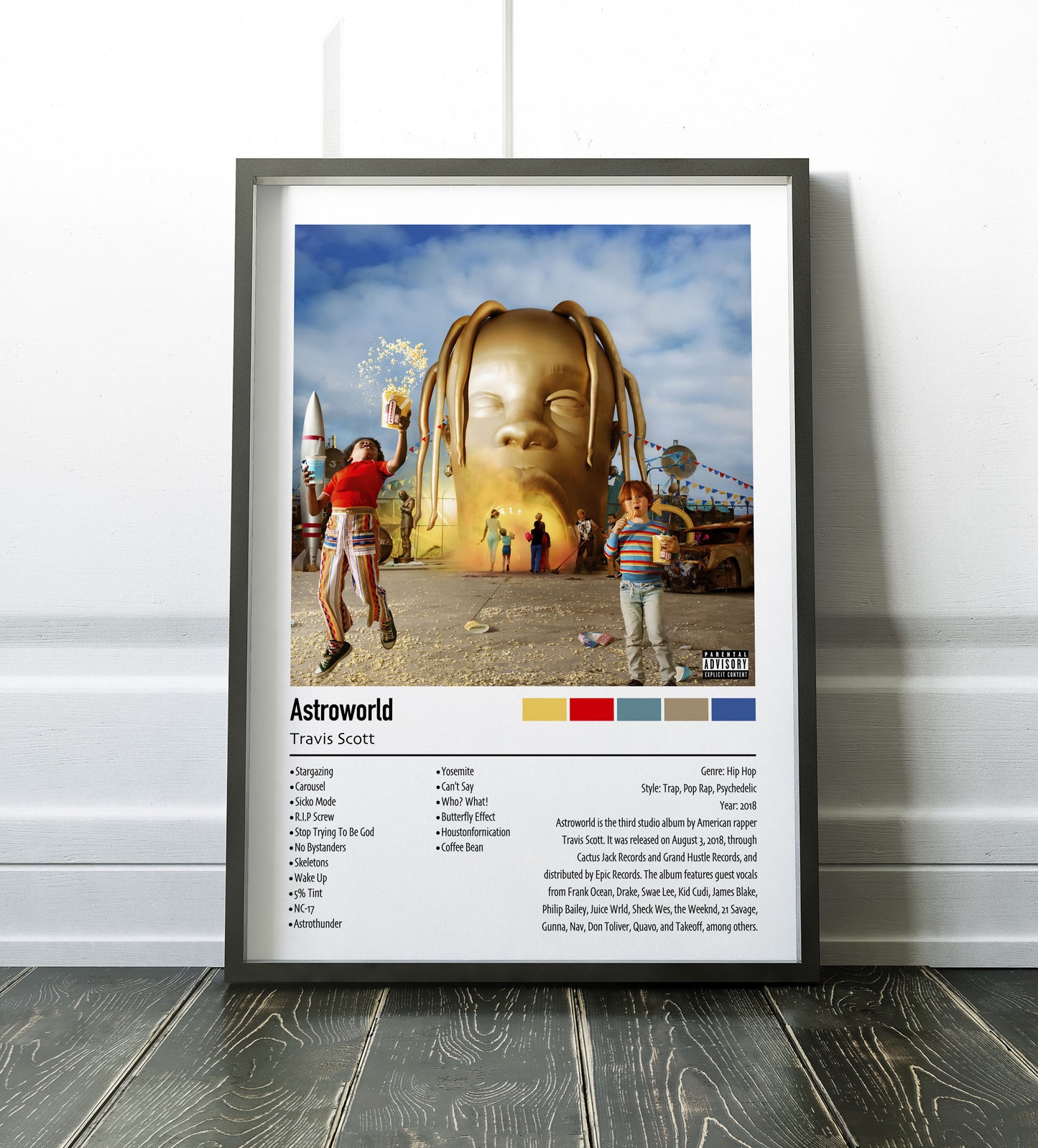 Travis Scott | Astroworld | Custom Album Cover Poster Print