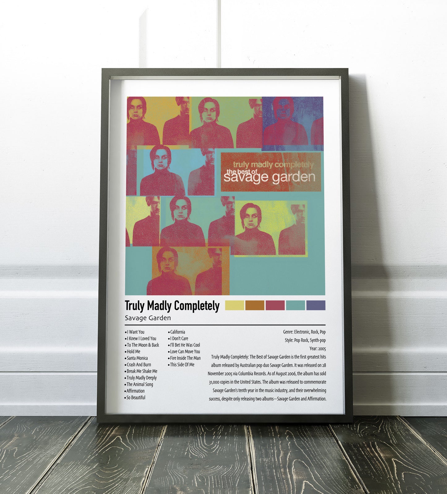 Savage Garden | Truly Madly Completely | Custom Album Cover Poster Print
