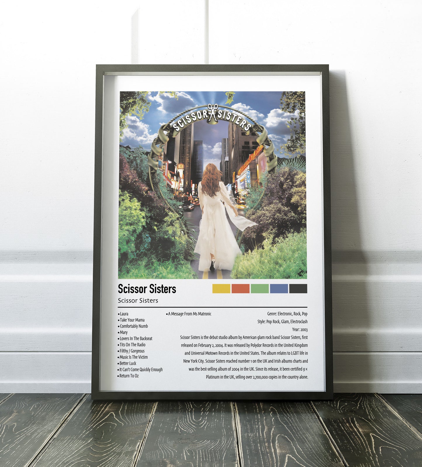 Scissor Sisters | Scissor Sisters | Custom Album Cover Poster Print