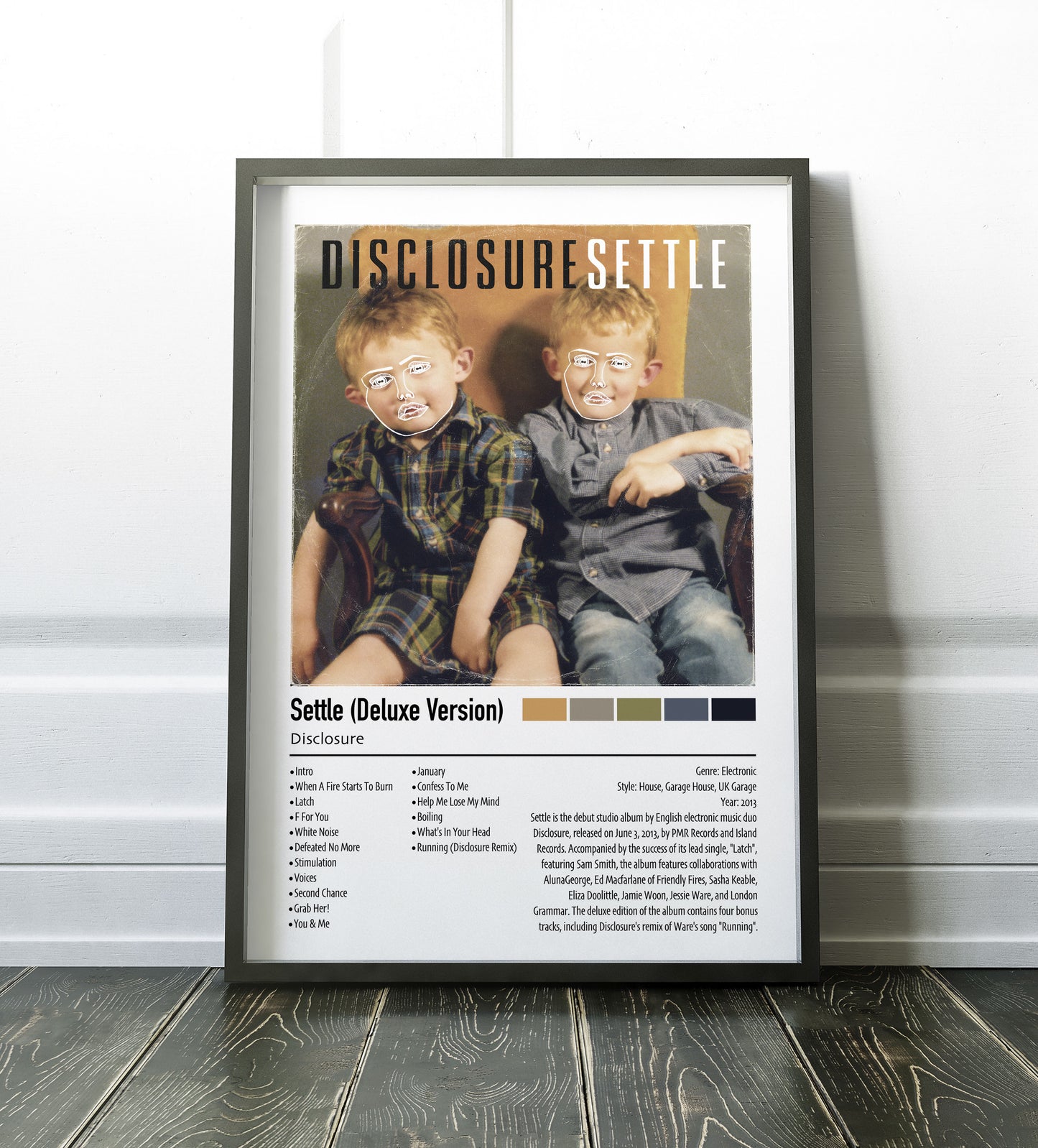 Disclosure | Settle (Deluxe Version) | Custom Album Cover Poster Print