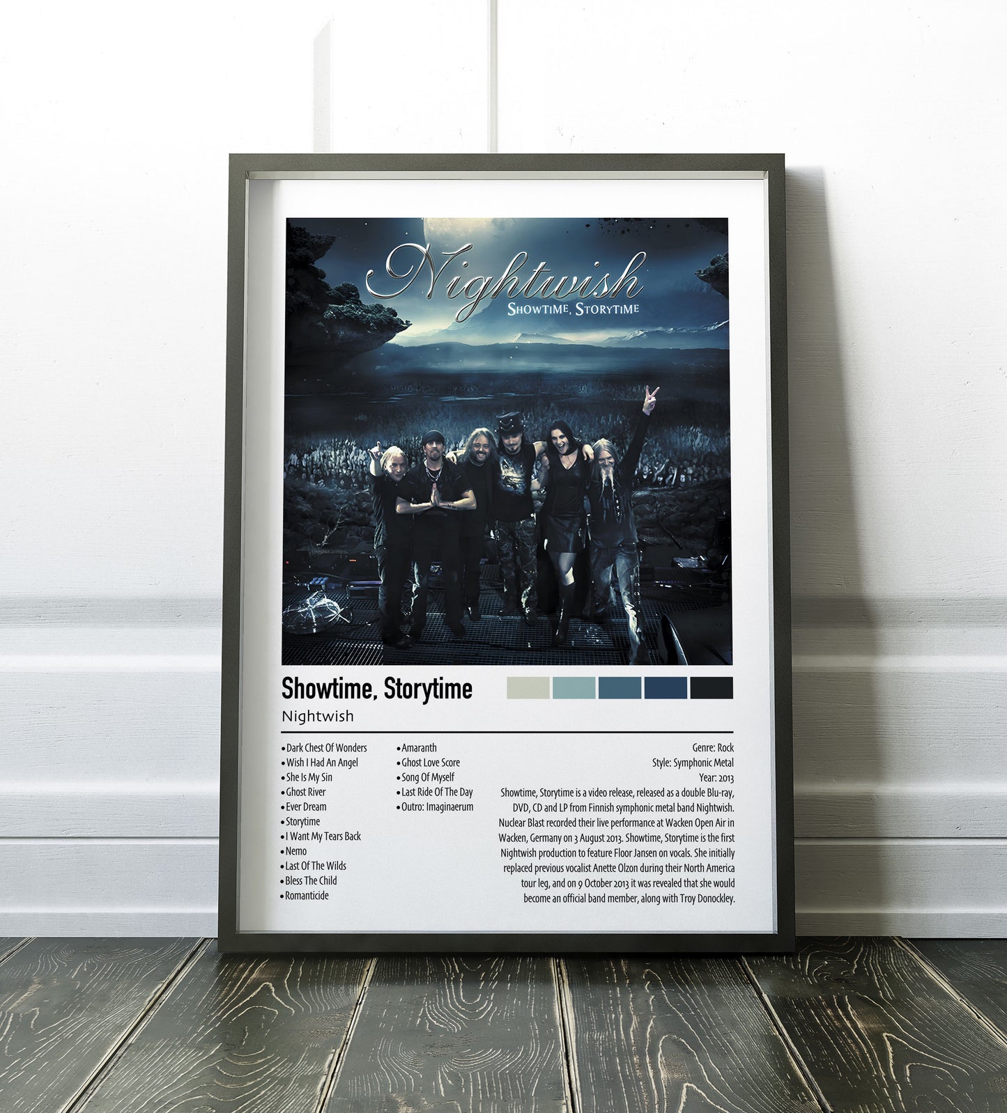 Nightwish | Showtime, Storytime | Custom Album Cover Poster Print