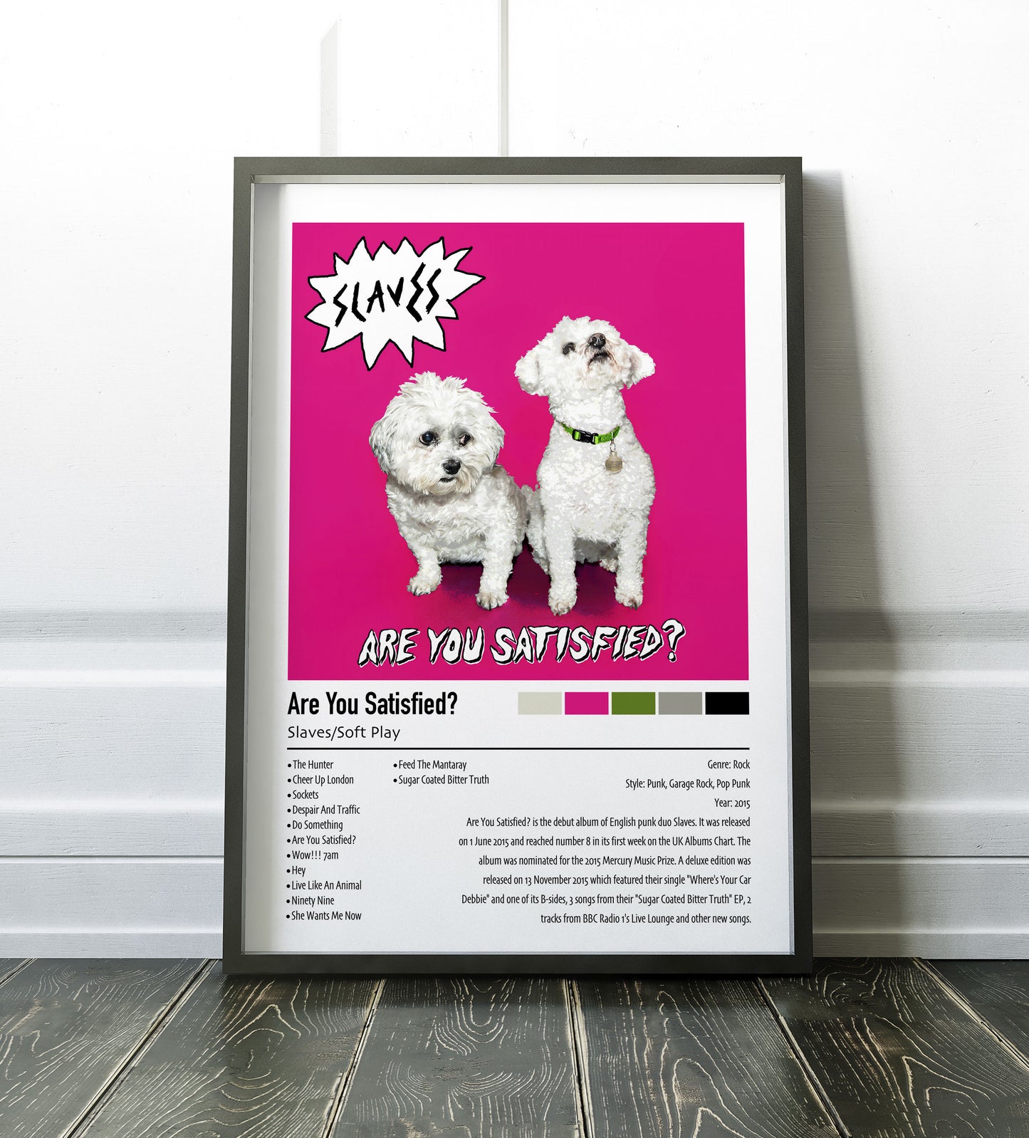 Slaves/Soft Play | Are You Satisfied | Custom Album Cover Poster Print