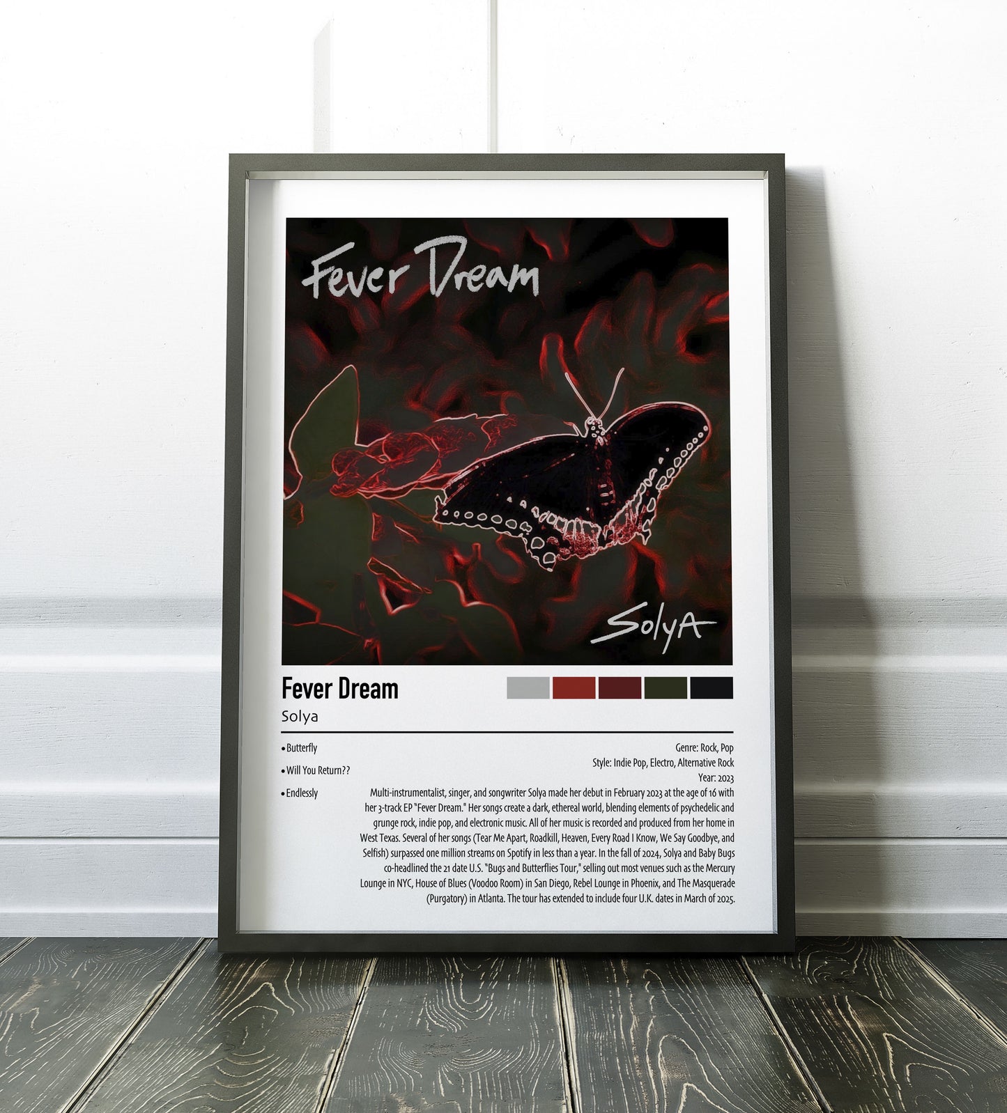 Solya | Fever Dream | Custom Album Cover Poster Print