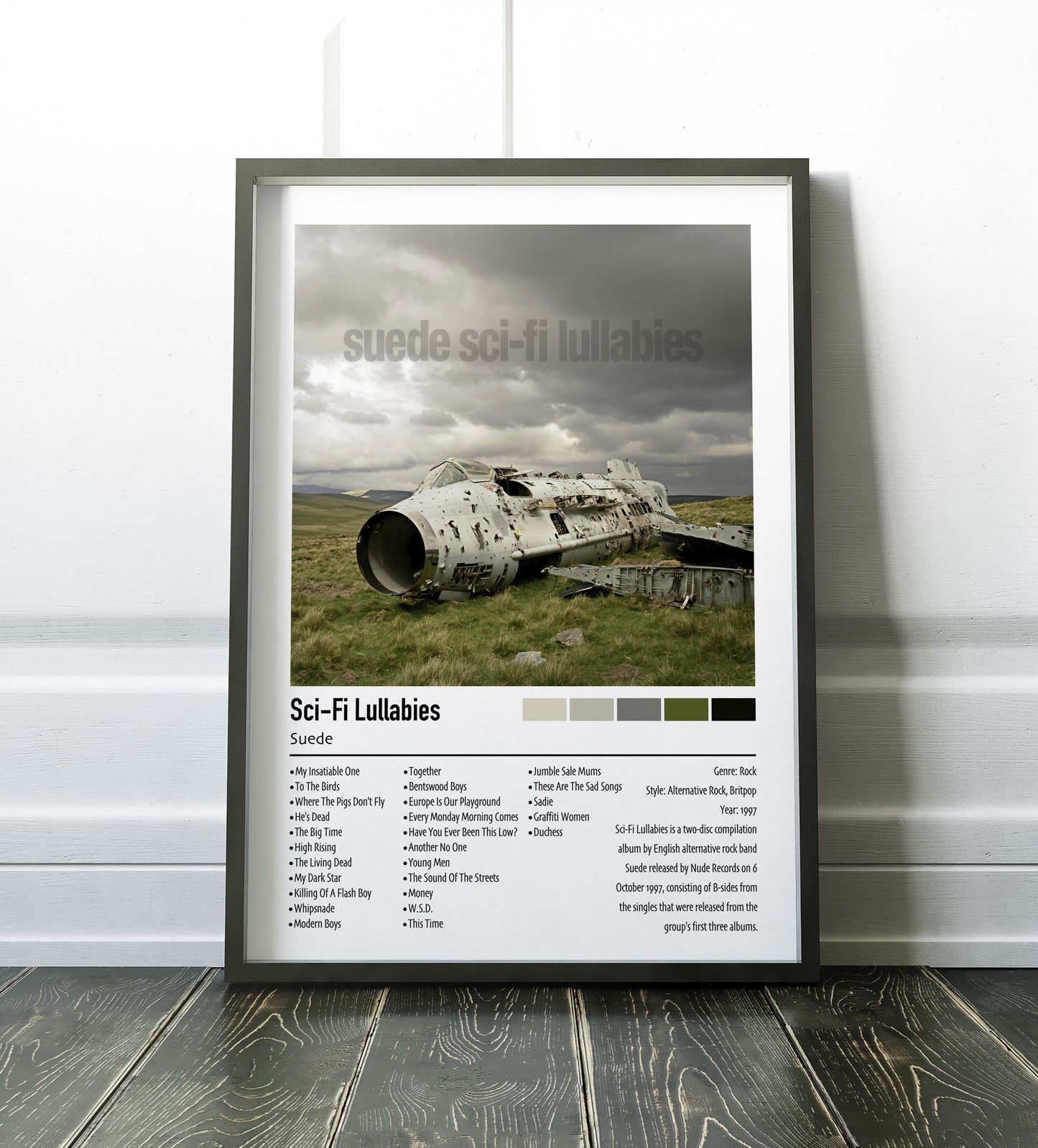 Suede | Sci-Fi Lullabies | Custom Album Cover Poster Print