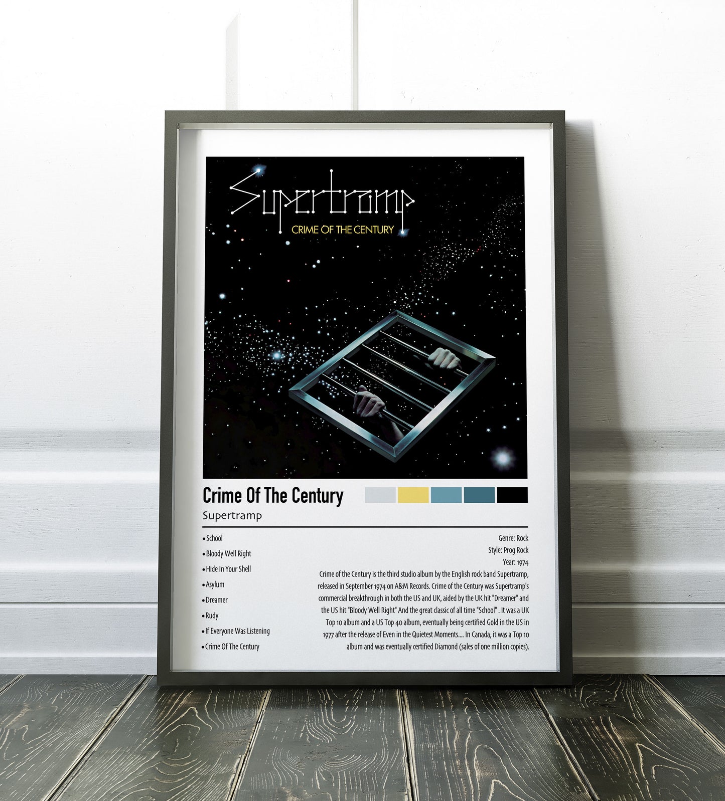Supertramp | Crime Of The Century | Custom Album Cover Poster Print