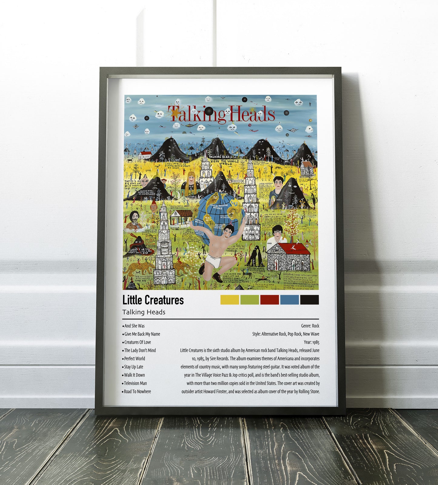 Talking Heads | Little Creatures | Custom Album Cover Poster Print