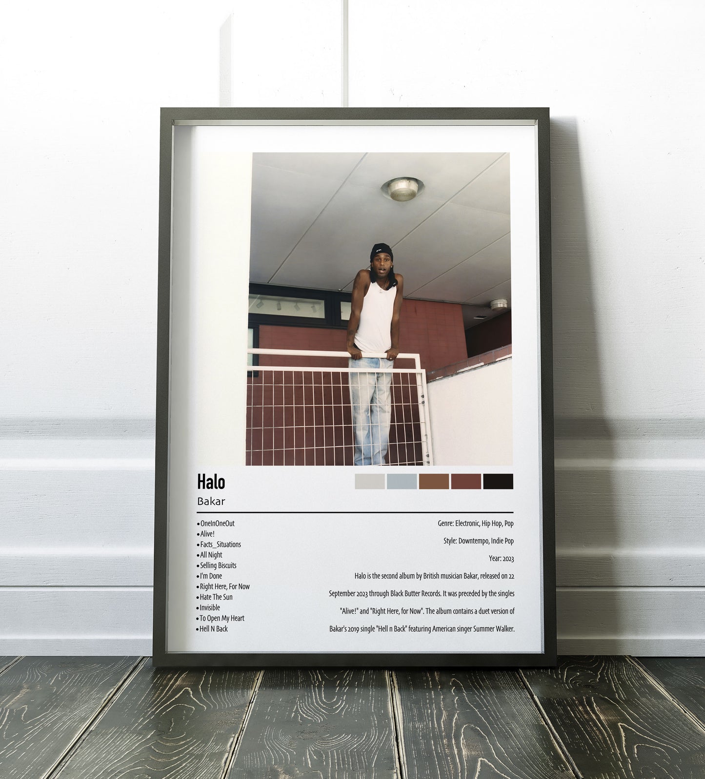 Bakar | Halo | Custom Album Cover Poster Print