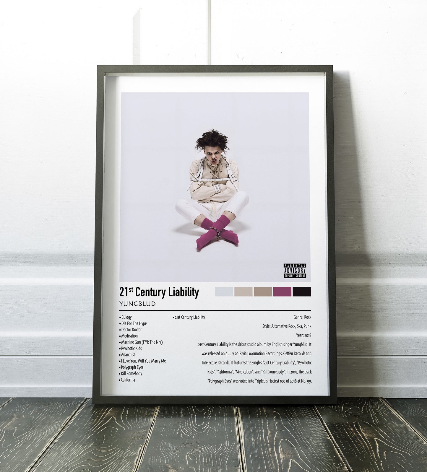 Yungblud | 21st Century Liability | Custom Album Cover Poster Print