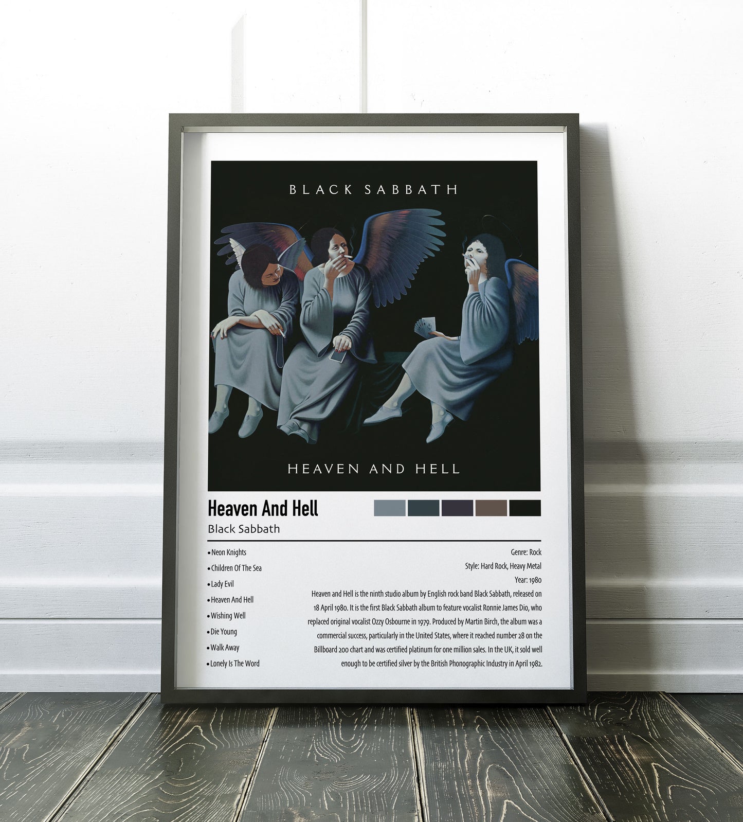 Black Sabbath | Heaven and Hell | Custom Album Cover Poster Print