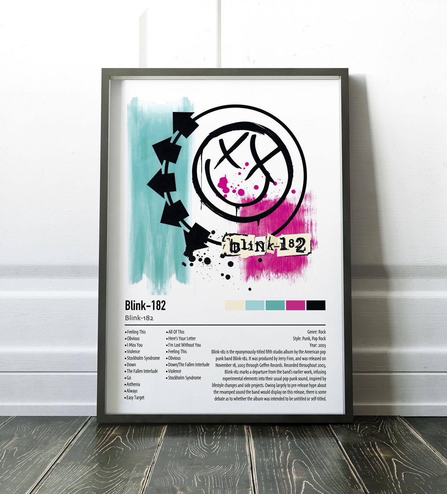 Blink-182 | Blink-182 | Custom Album Cover Poster Print