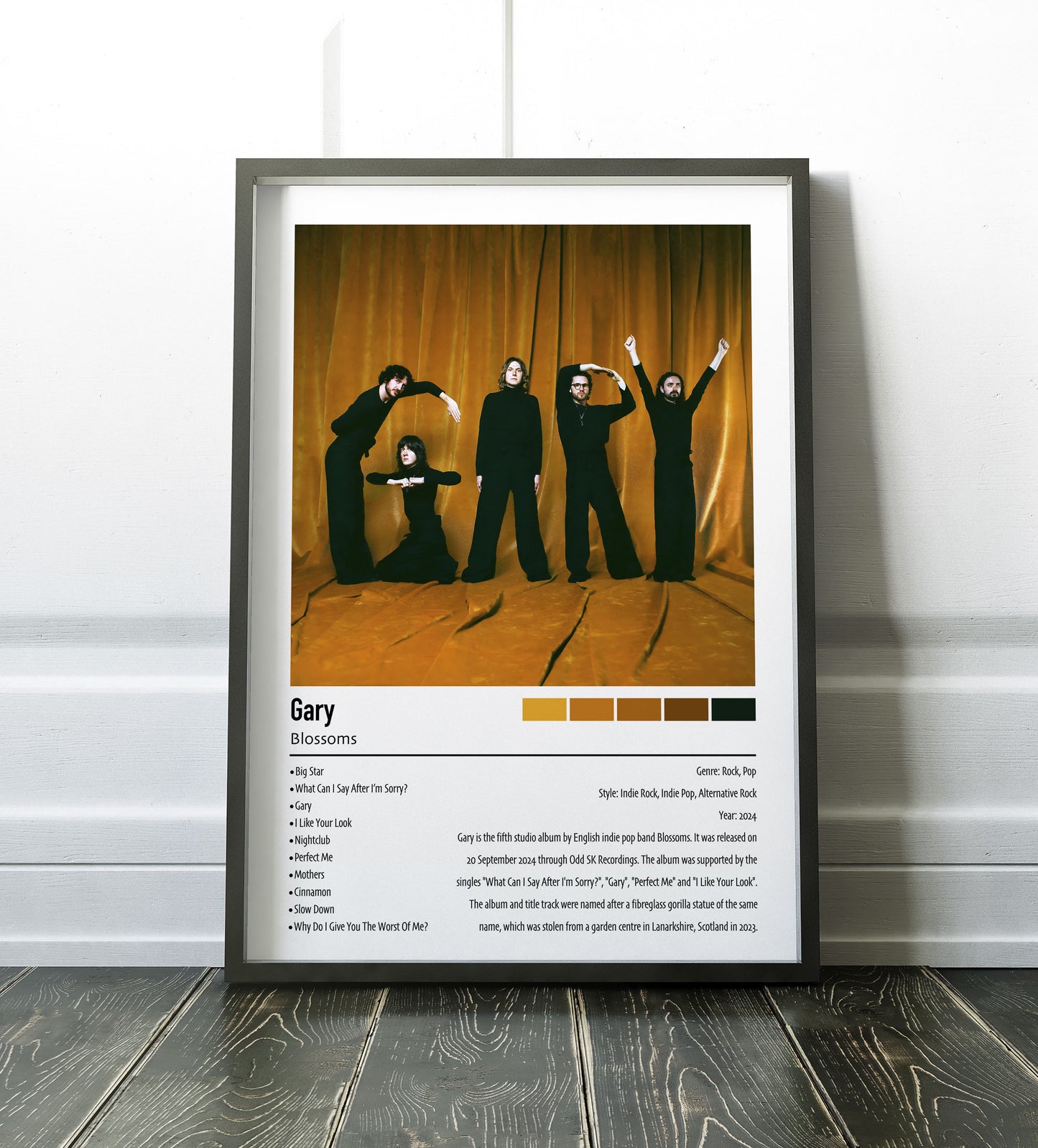 Blossoms | Gary | Custom Album Cover Poster Print