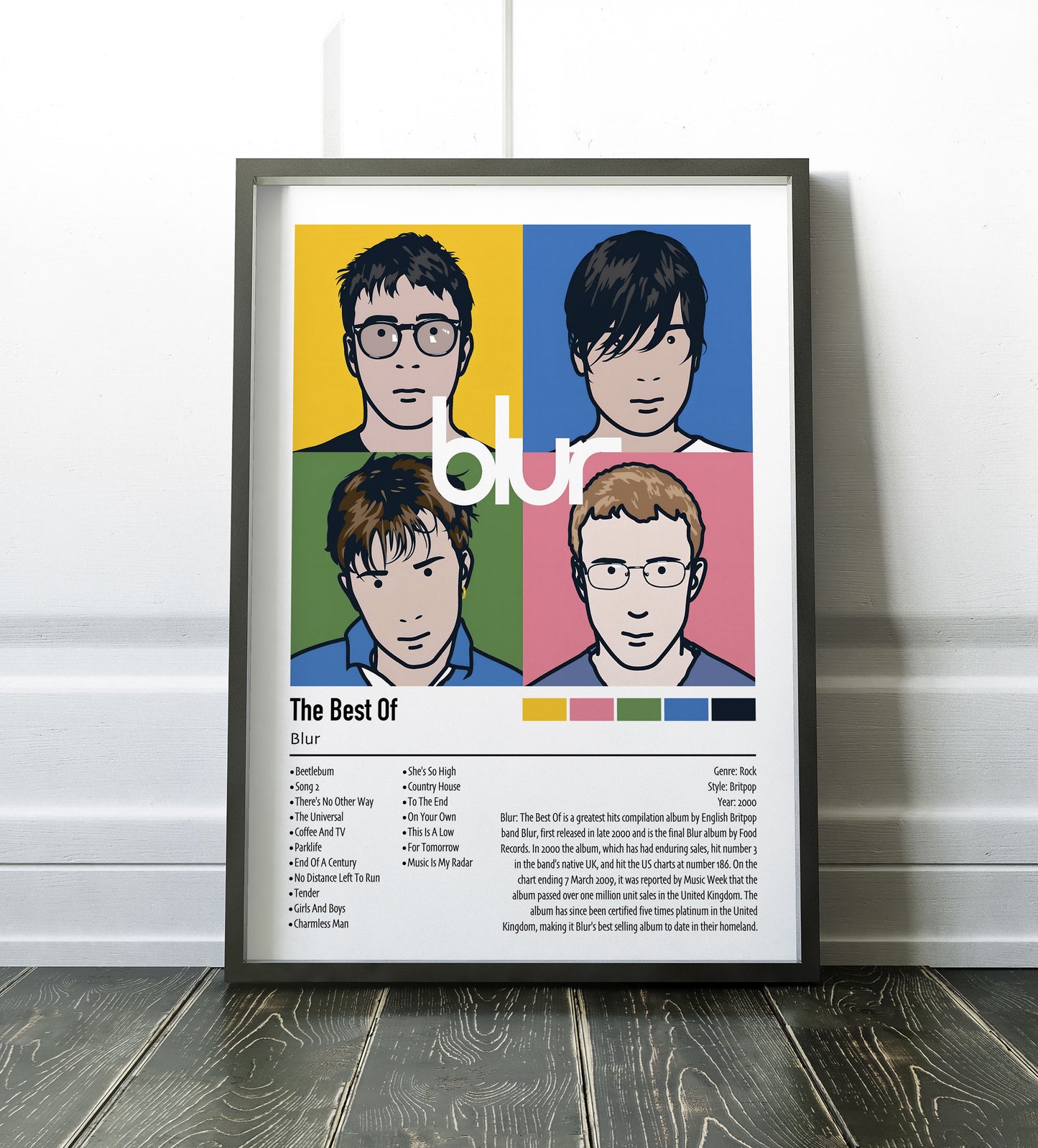 Blur | The Best Of | Custom Album Cover Poster Print