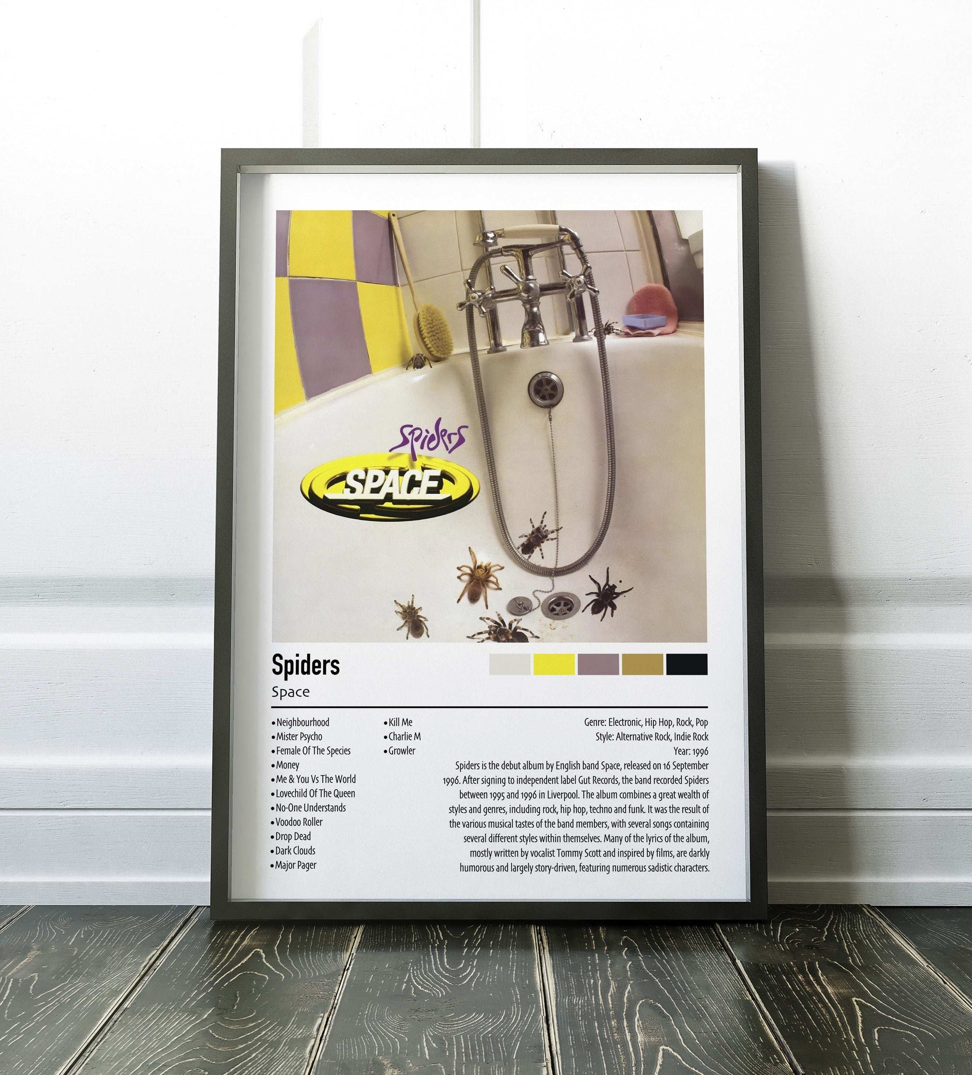 Space | Spiders | Custom Album Cover Poster Print