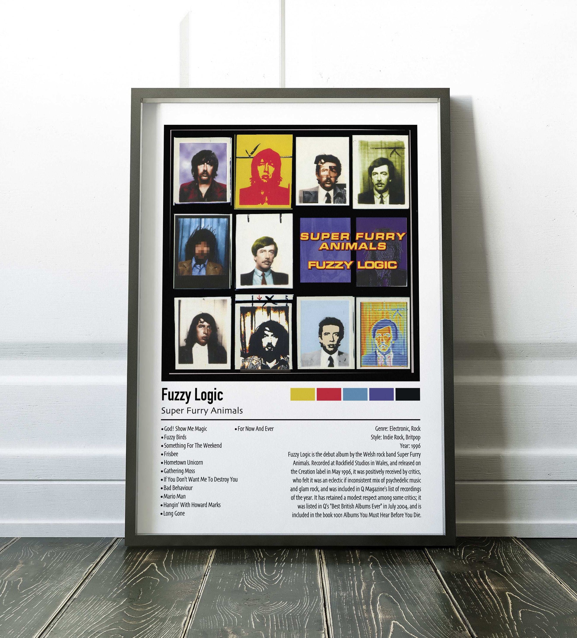 Super Furry Animals | Fuzzy Logic | Custom Album Cover Poster Print