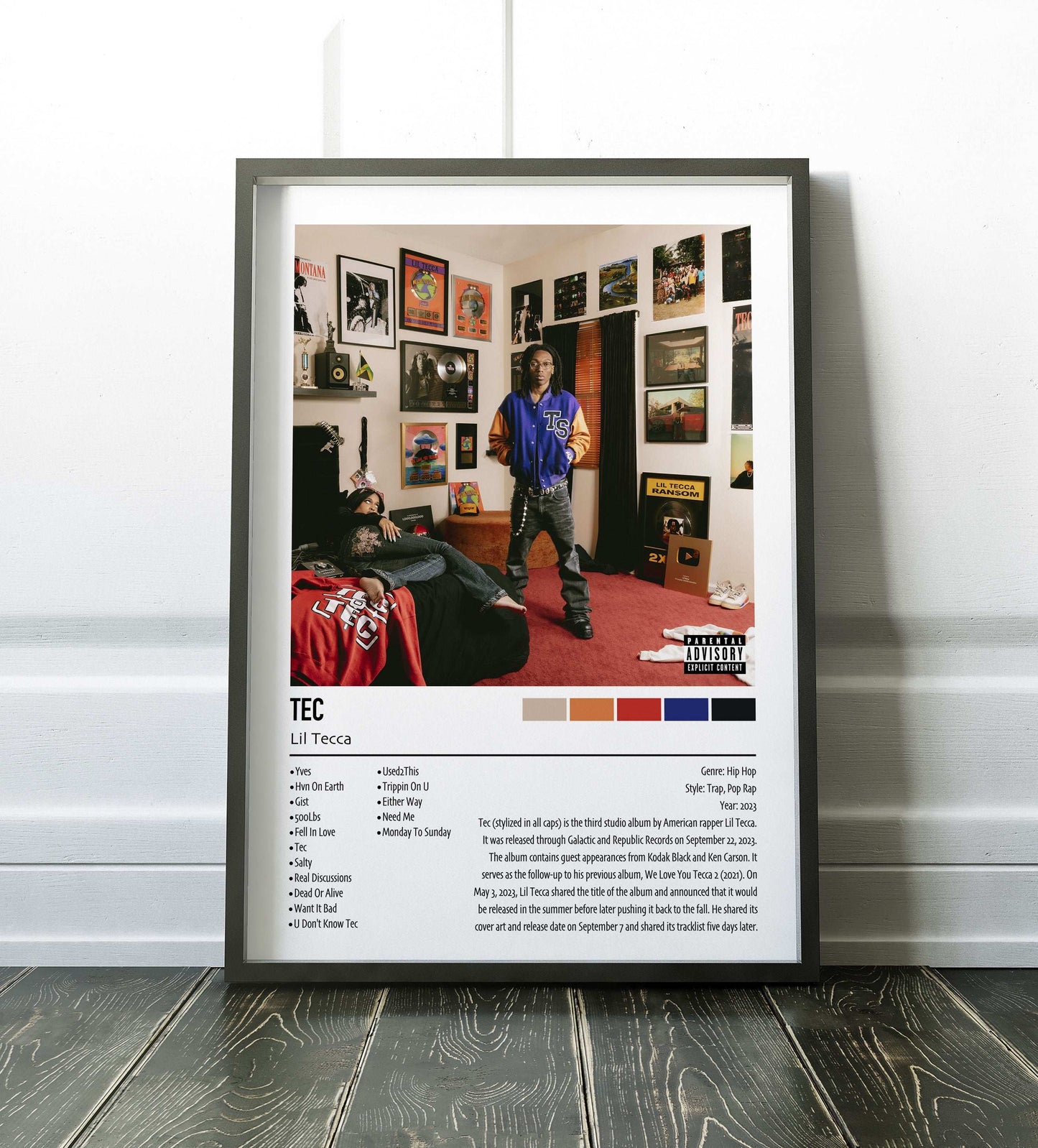 Lil Tecca | TEC | Custom Album Cover Poster Print