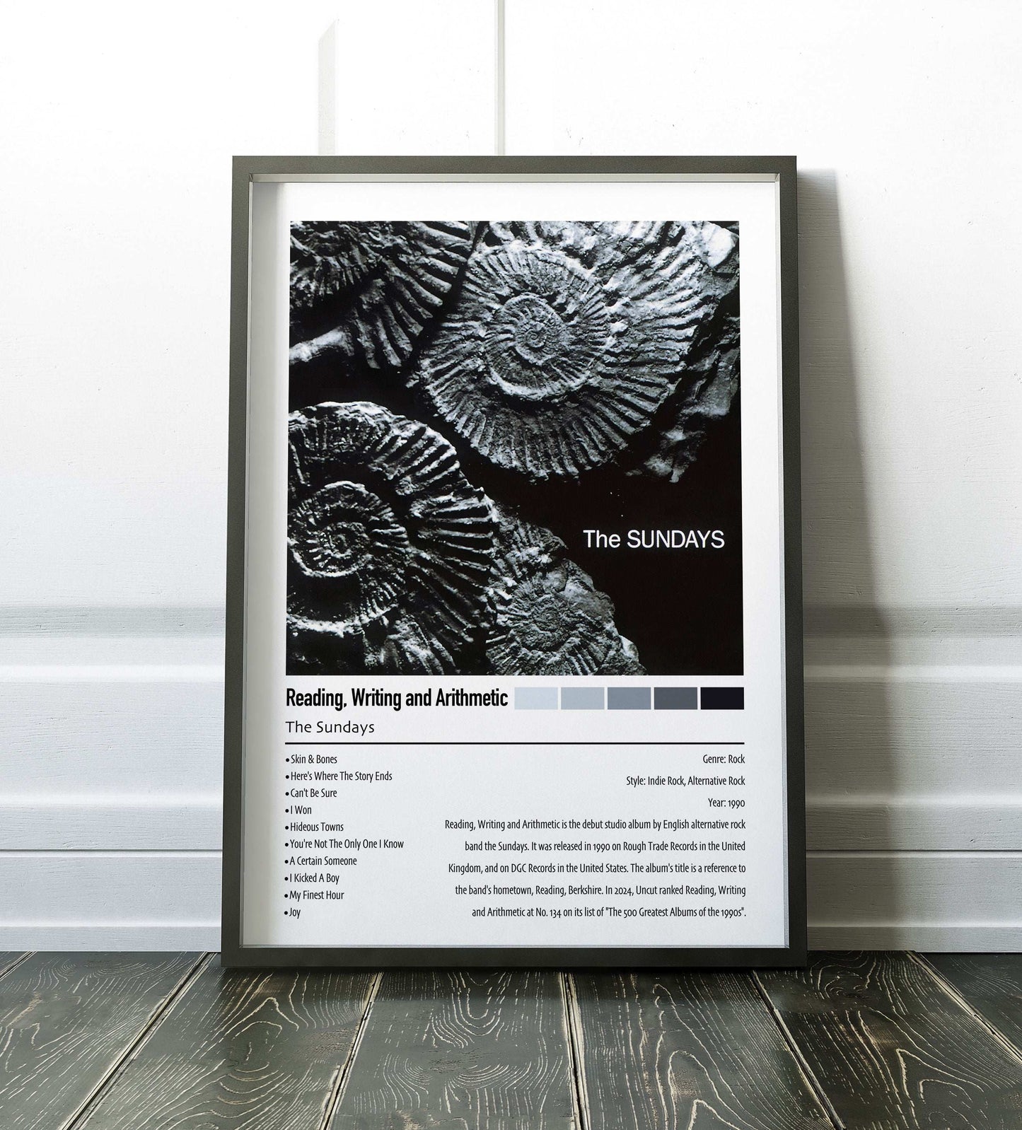 The Sundays | Reading, Writing and Arithmetic | Custom Album Cover Poster Print