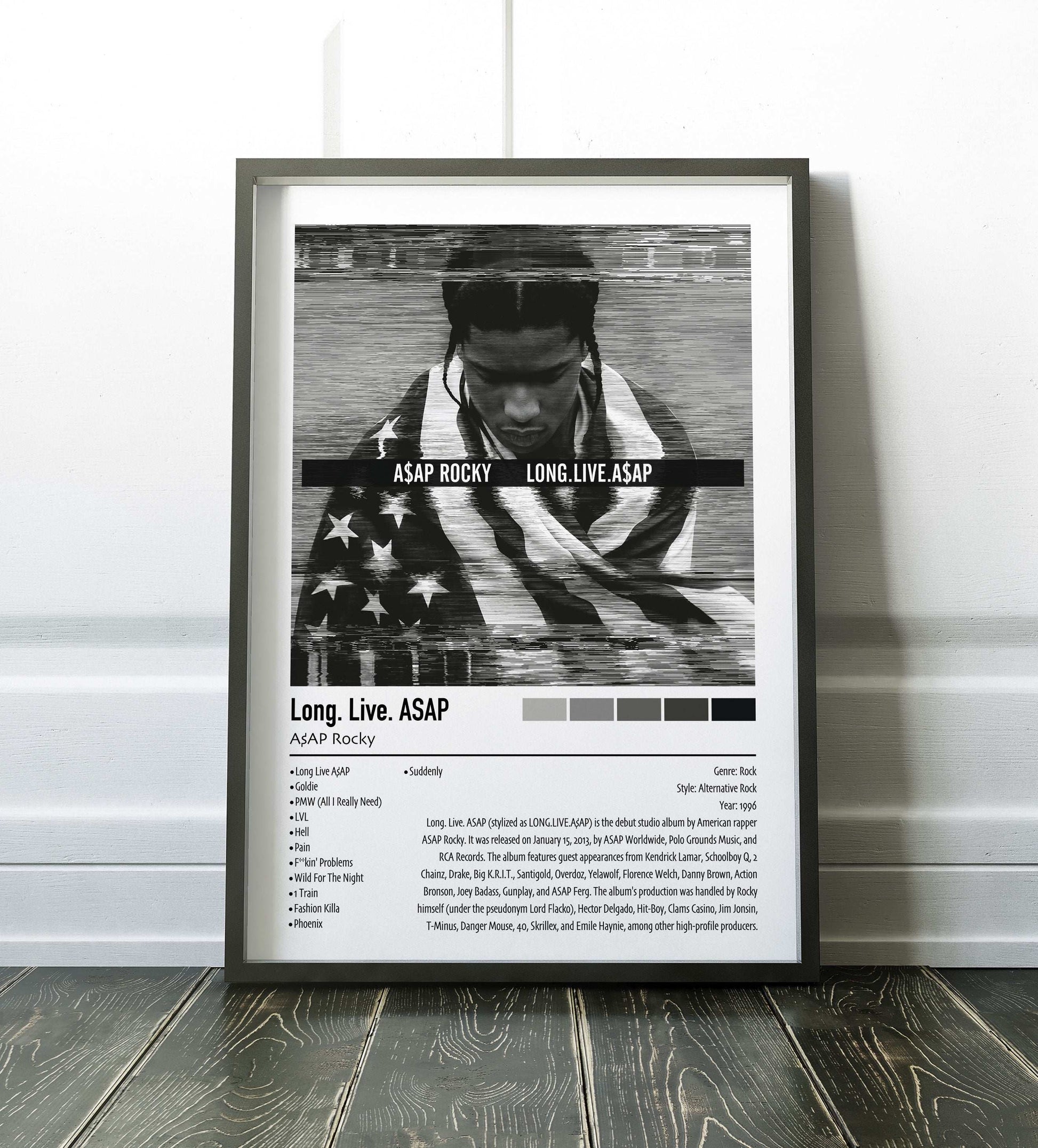 A$AP Rocky | Long. Live. ASAP | Custom Album Cover Poster Print