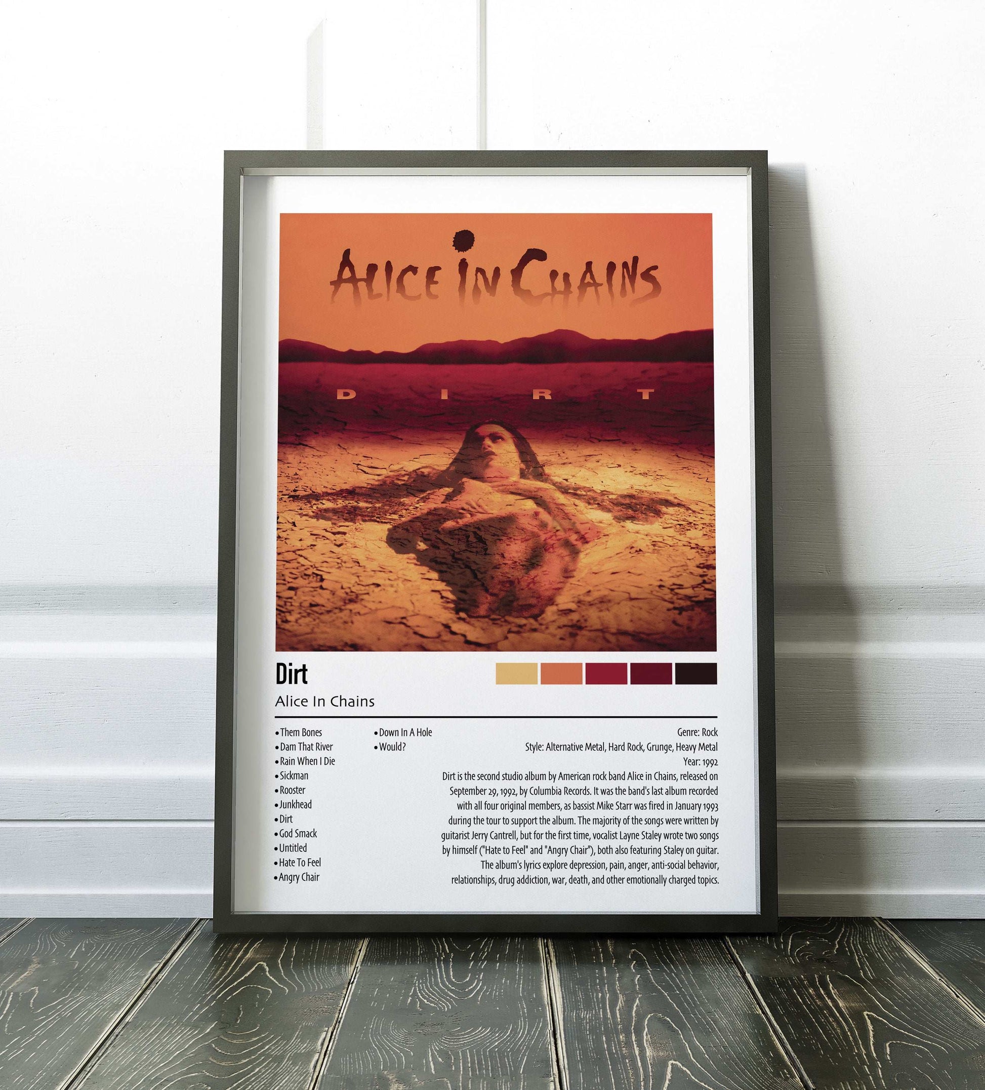 Alice In Chains | Dirt | Custom Album Cover Poster Print