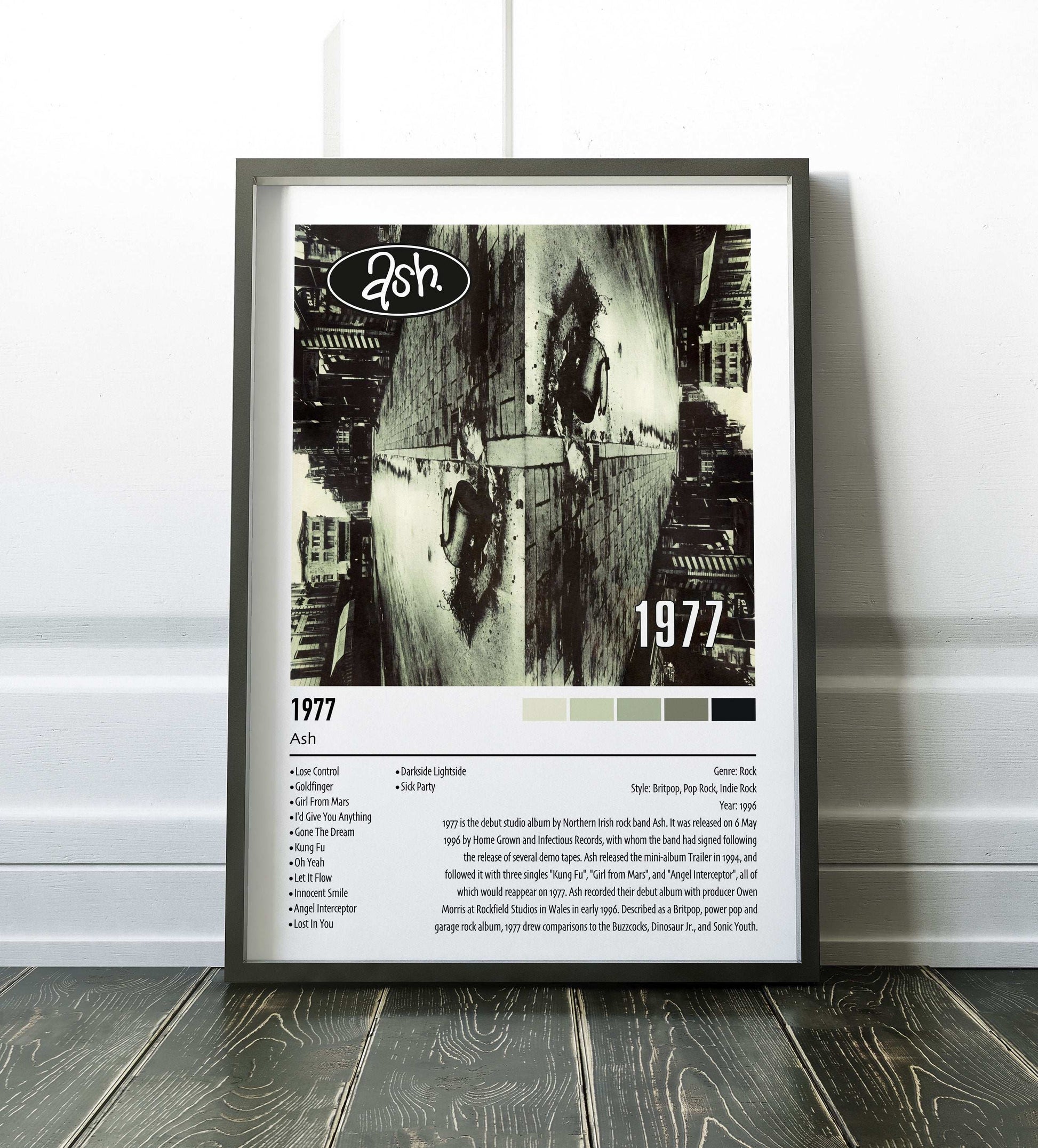 Ash | 1977 | Custom Album Cover Poster Print