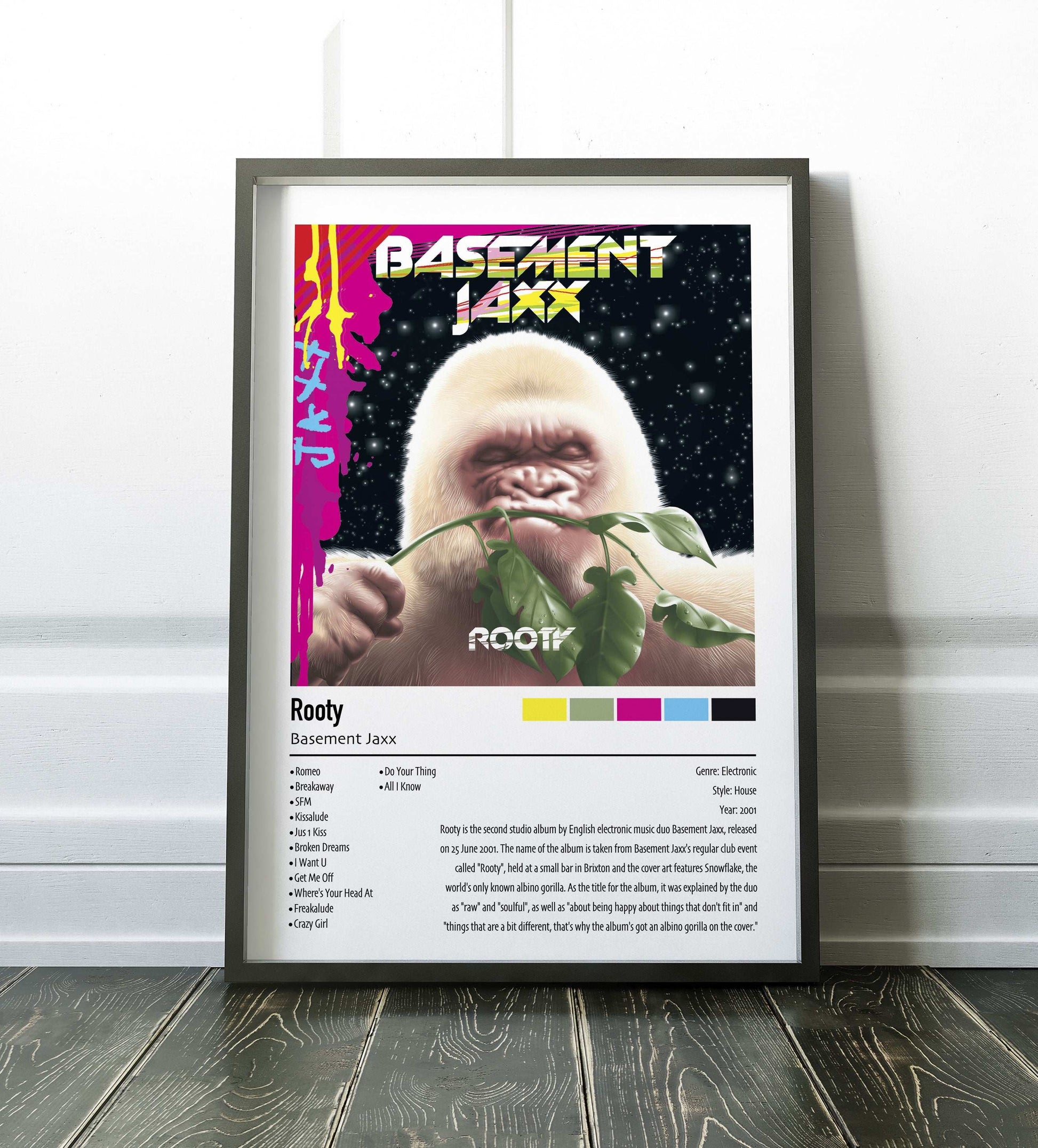 Basement Jaxx | Rooty | Custom Album Cover Poster Print